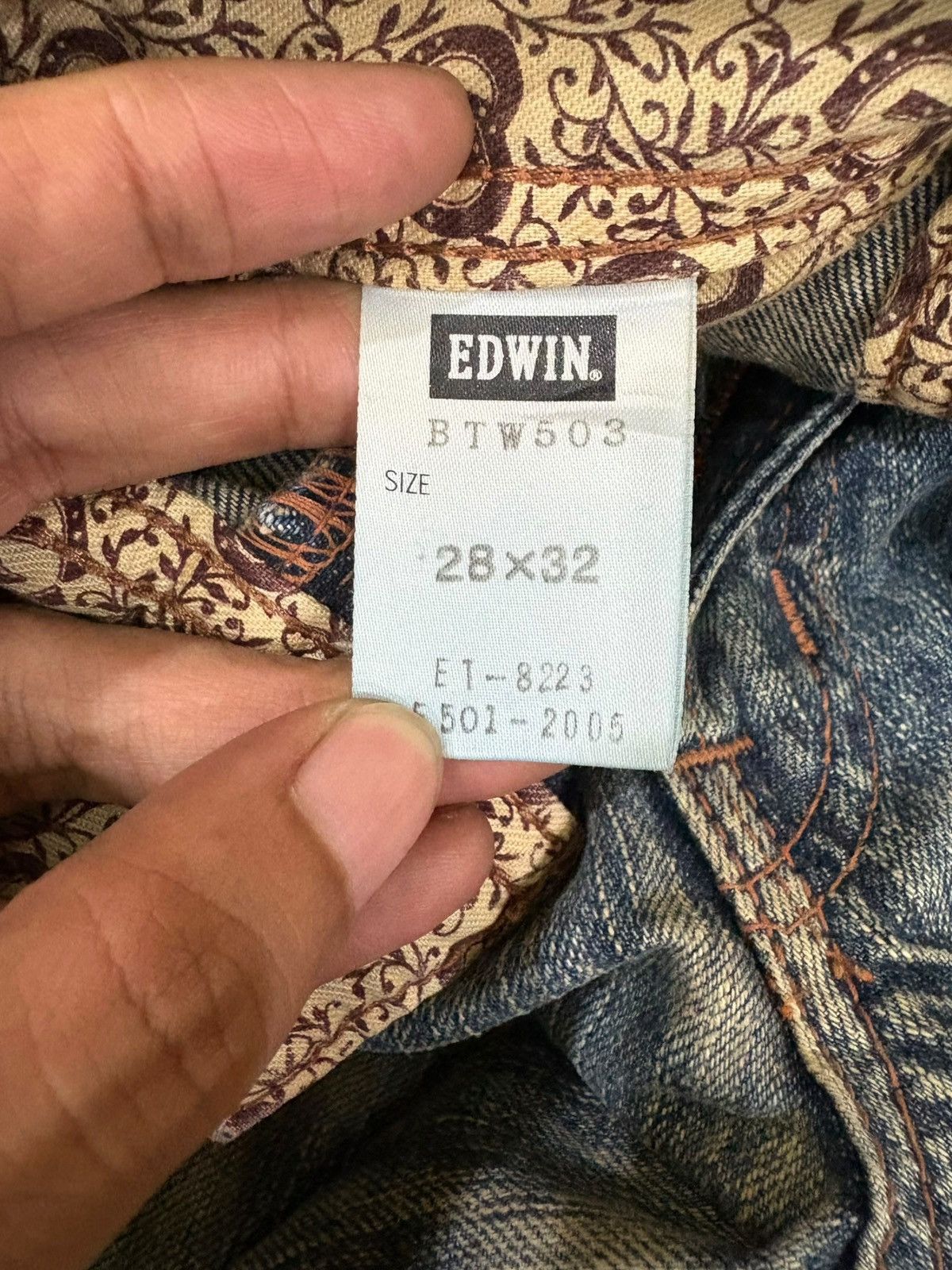 Edwin Vintage Japanese Edwin Blue Trip Smoky Mud Wash Loose Jeans Size US 28 / EU 44 - 10 Thumbnail