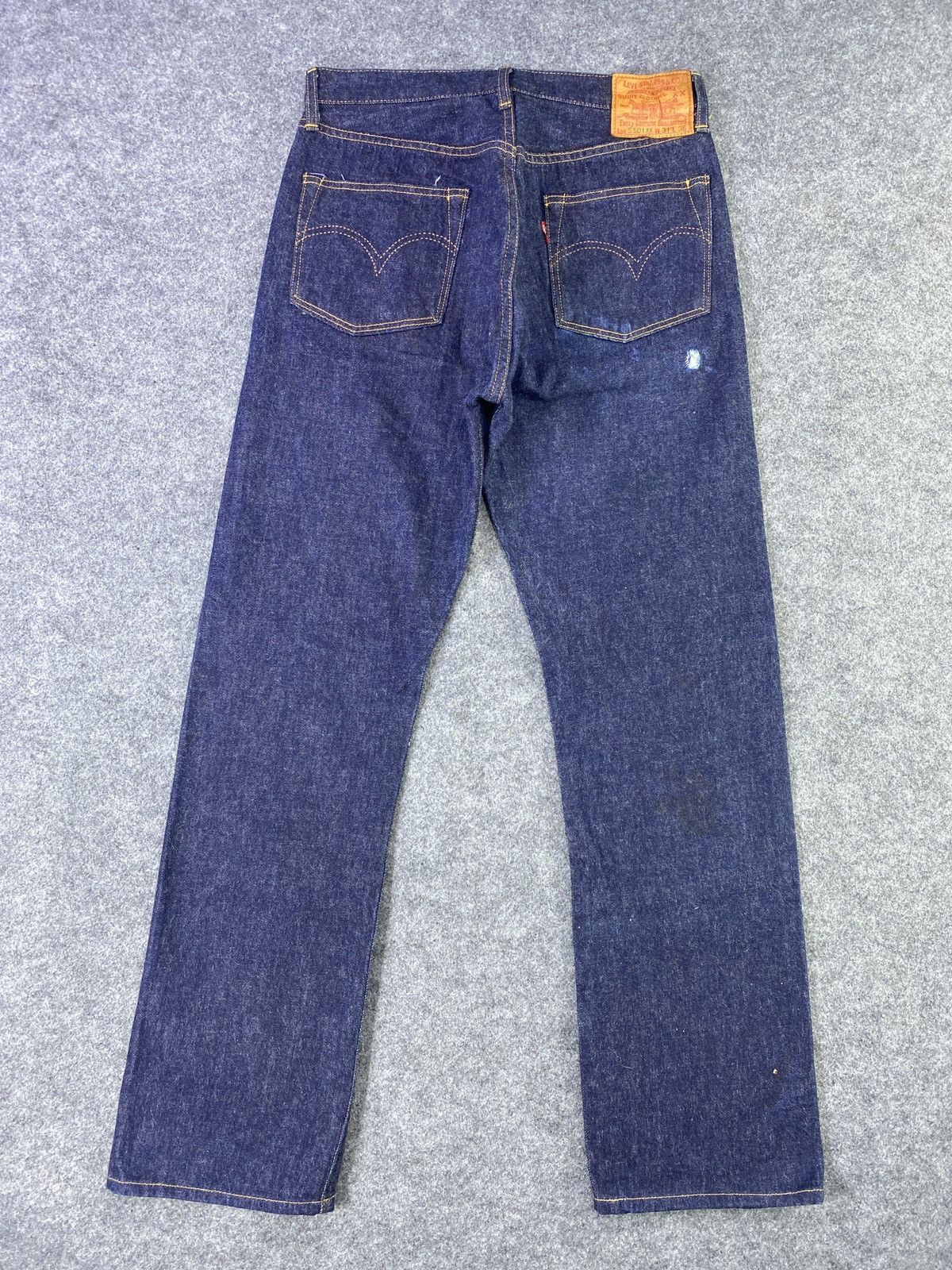 Jean × Levi's × Vintage VINTAGE LEVIS s501xx Big ‘E’ REDLINE BLUE JEANS-J889 Size US 29 - 3 Thumbnail