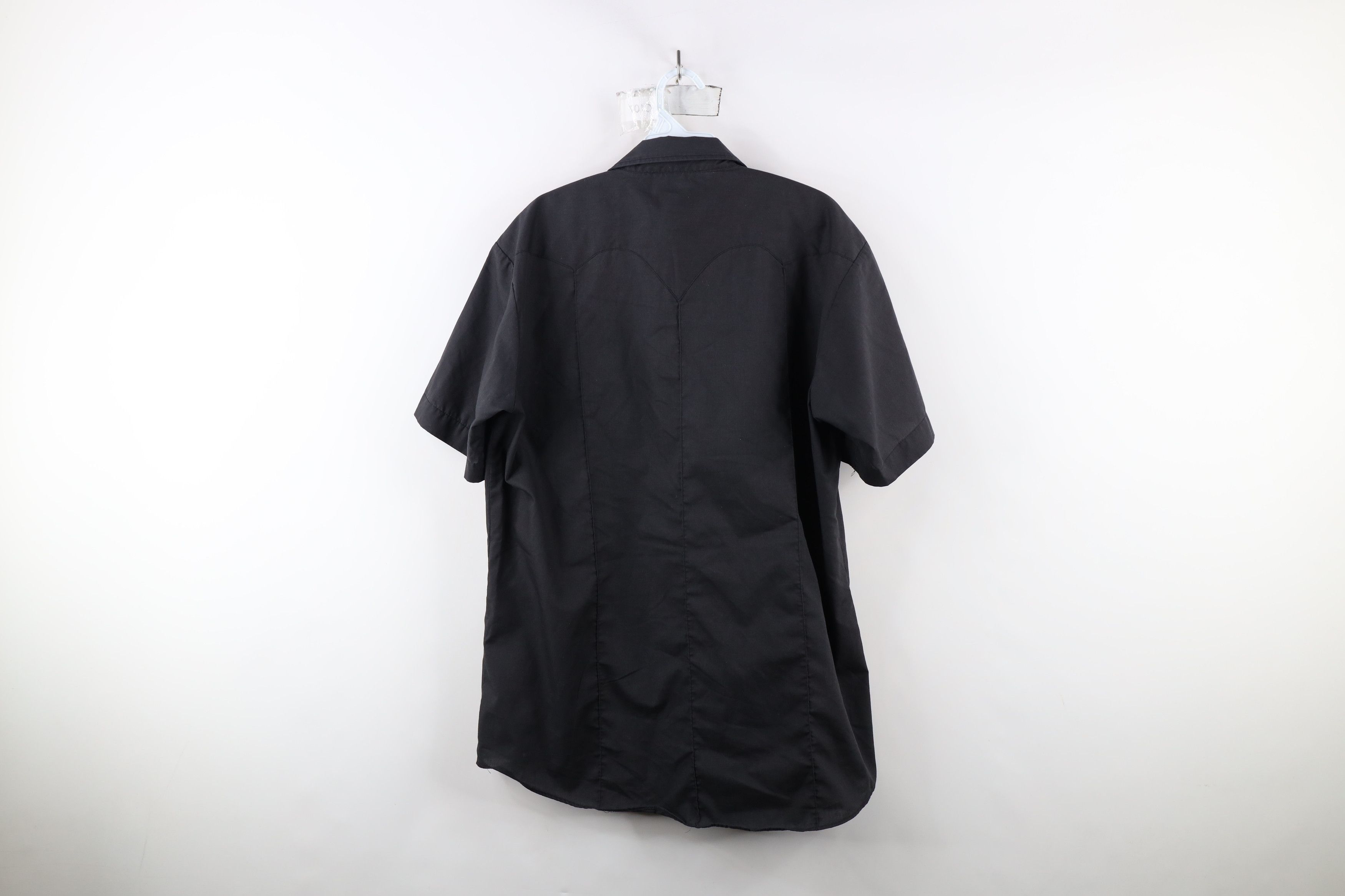 Vintage Vintage 70s Streetwear Cowboy Snap Button Shirt Black Size US S / EU 44-46 / 1 - 11 Thumbnail