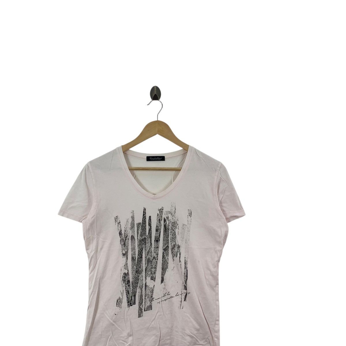 Tornado Mart TORNADO MART JAPAN Designer Punk Python Striped Pink Tee Size S / US 4 / IT 40 - 2 Thumbnail