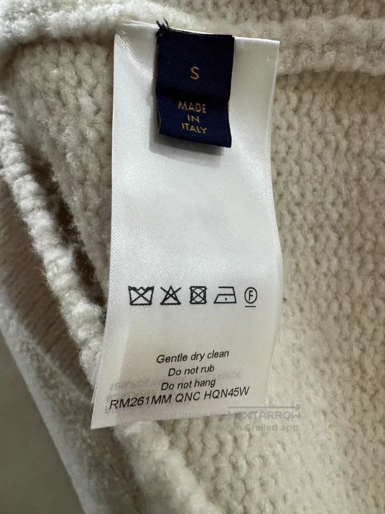 Louis Vuitton Louis Vuitton White Teddy Wool Sweater Size US S / EU 44-46 / 1 - 4 Thumbnail