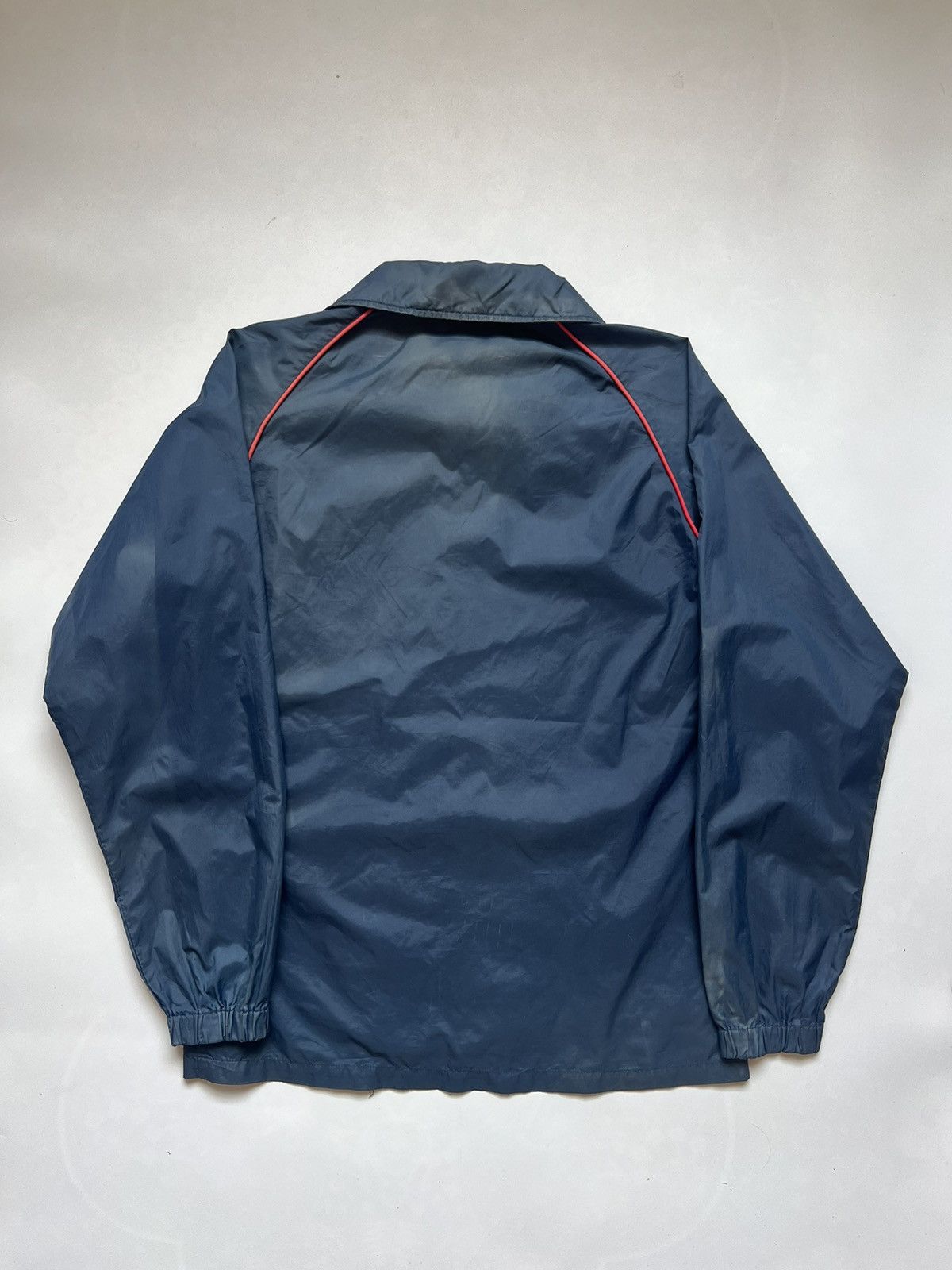 Adidas 80's Adidas Descente 3 Stripes Sunfaded Vintage Jacket Size US L / EU 52-54 / 3 - 7 Thumbnail