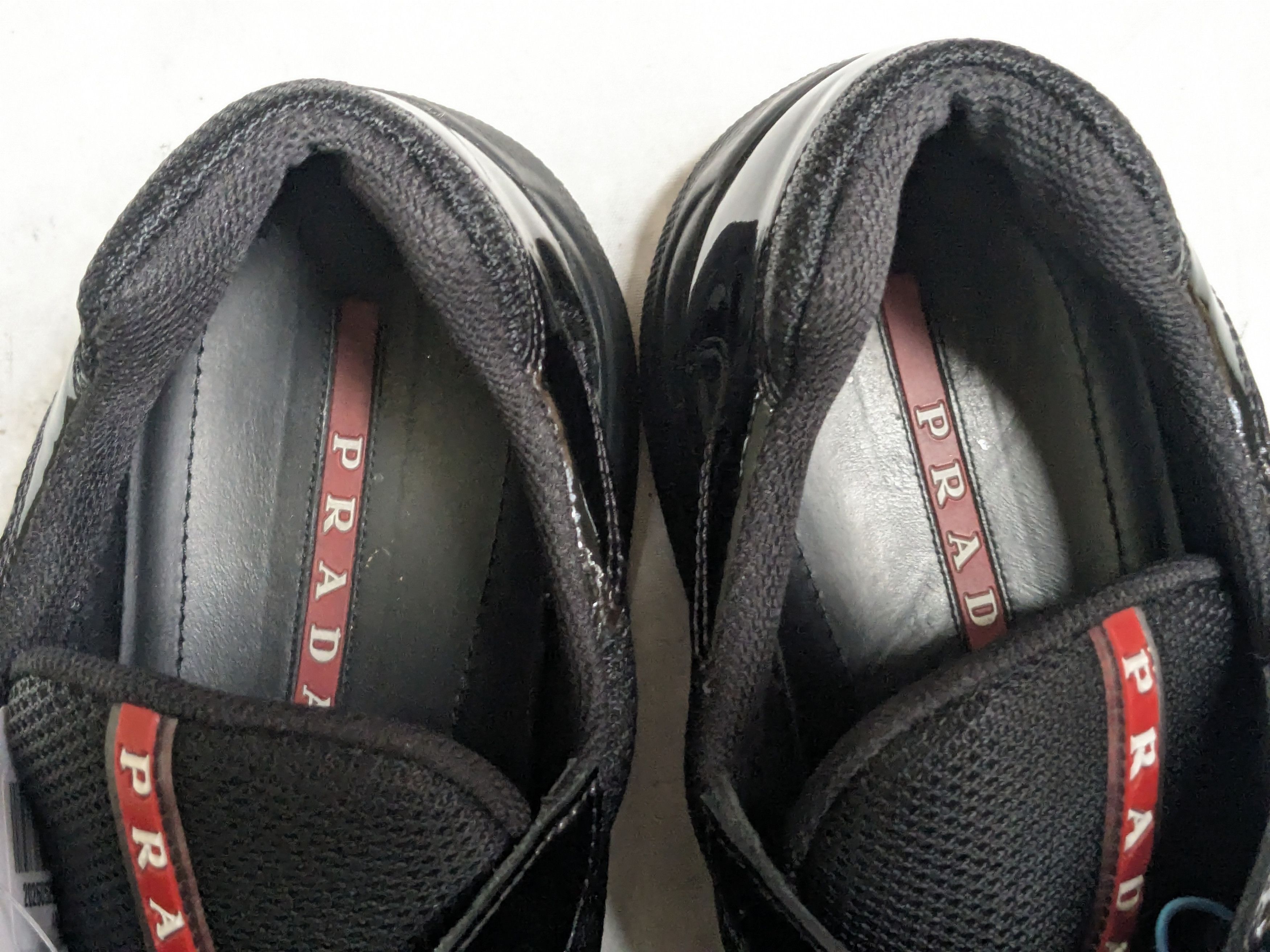 Prada Prada America's Cup Sneakers Black Patent Leather 11 Low Top Size US 11 / EU 44 - 6 Thumbnail