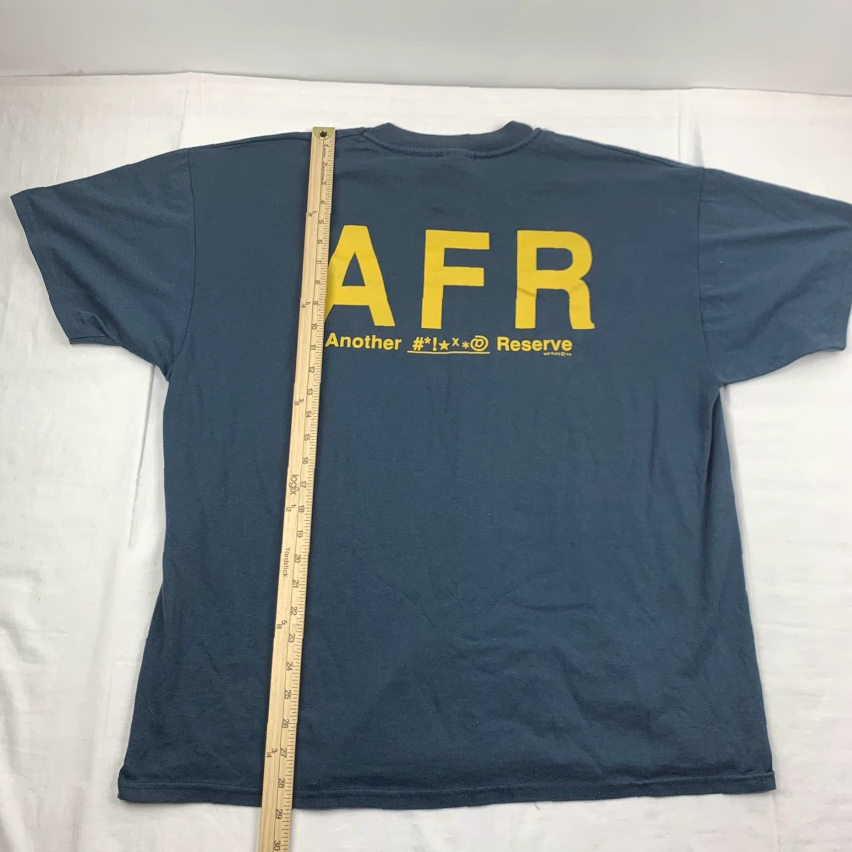 Hanes VINTAGE Another Reserve T Shirt Adult XL Blue Military Army Funny Graphic Tee Shirt Mens XL Blue Military Army Funny Graphic Tee Size US XL / EU 56 / 4 - 4 Thumbnail