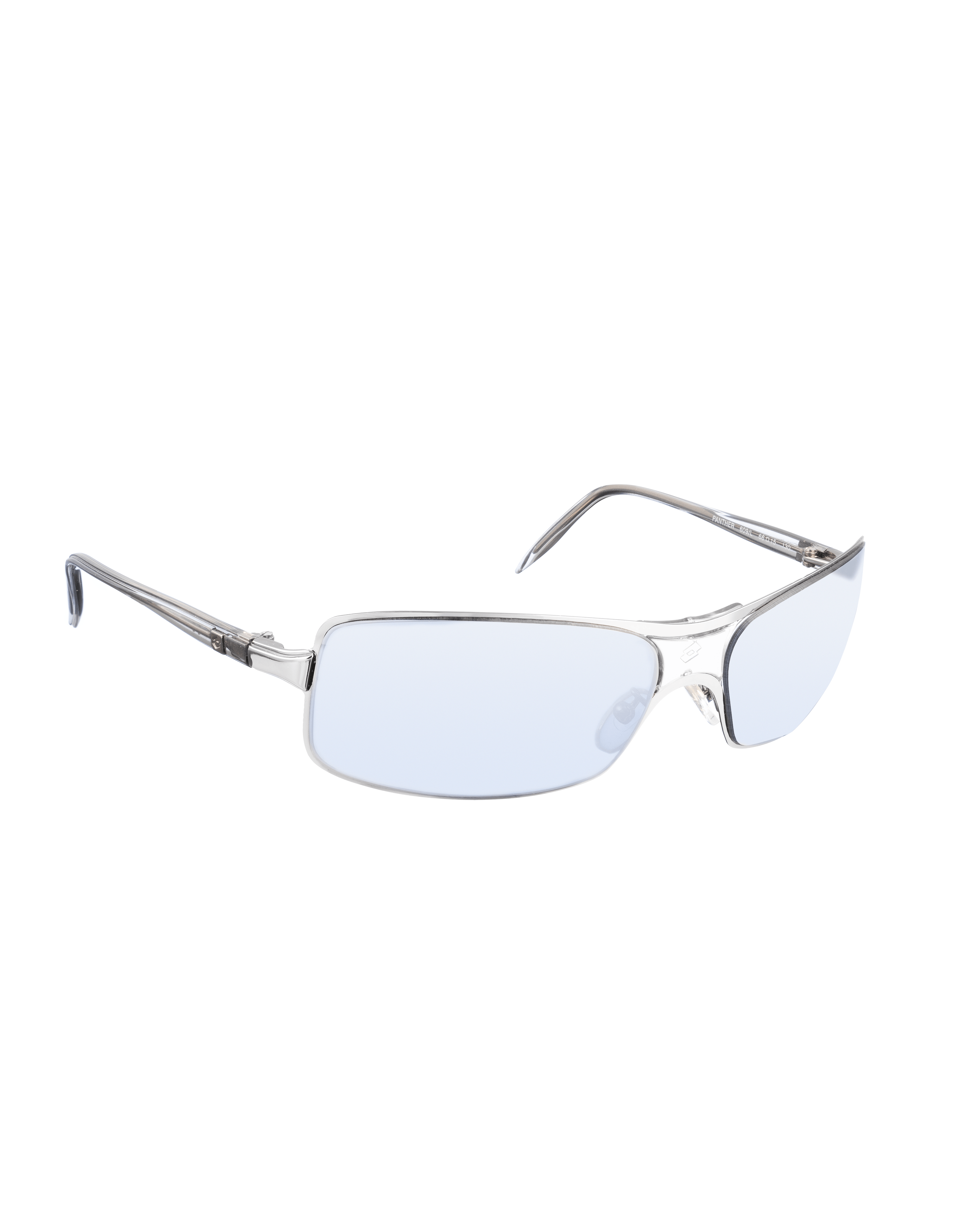 Lotto Sport Lotto 00's Sporty Silver Rectangular Frame Sunglasses Size ONE SIZE - 2 Thumbnail