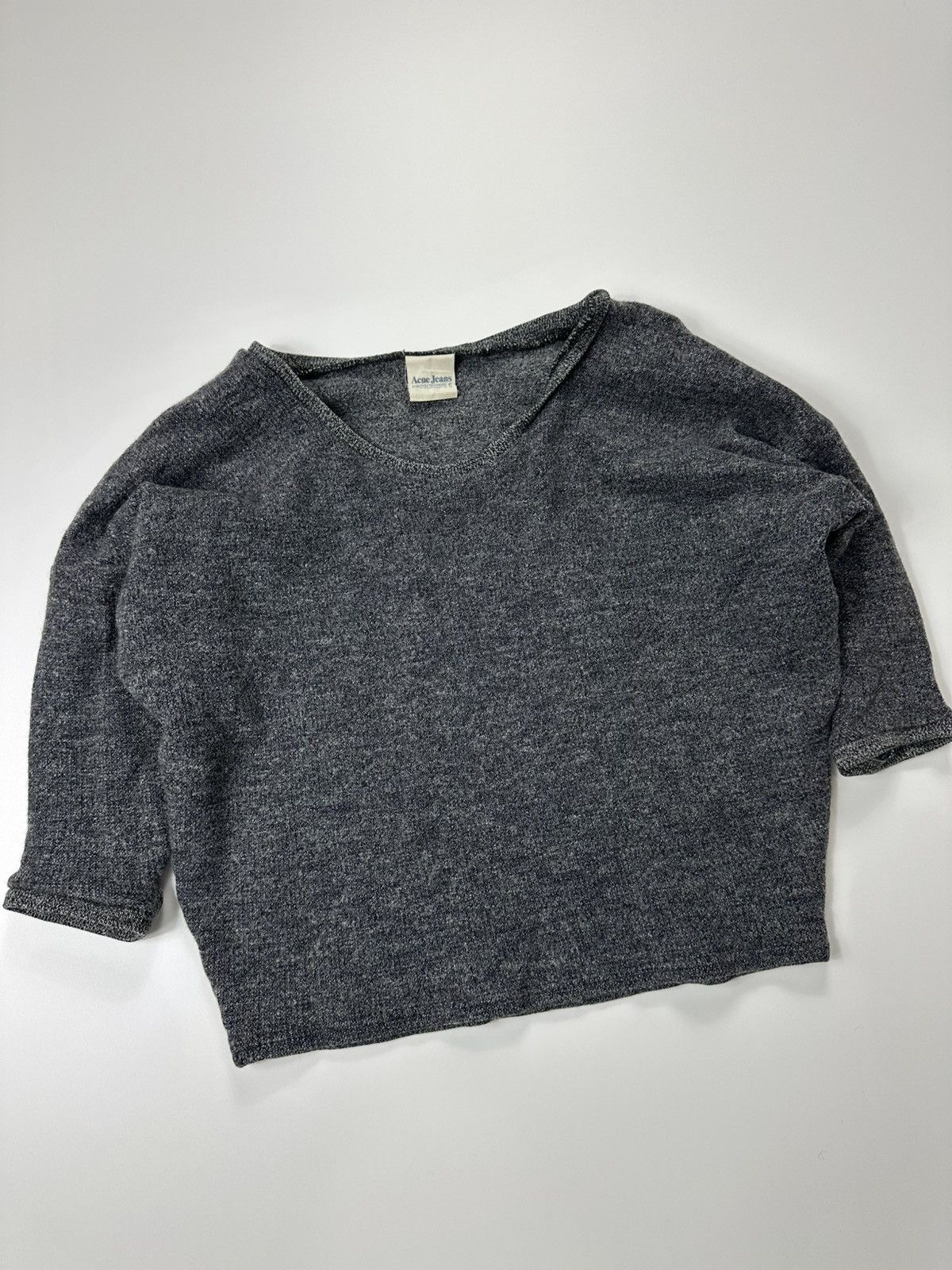 Acne Studios Acne Studios Cropped Sweater Graphite Size S / US 4 / IT 40 - 5 Thumbnail