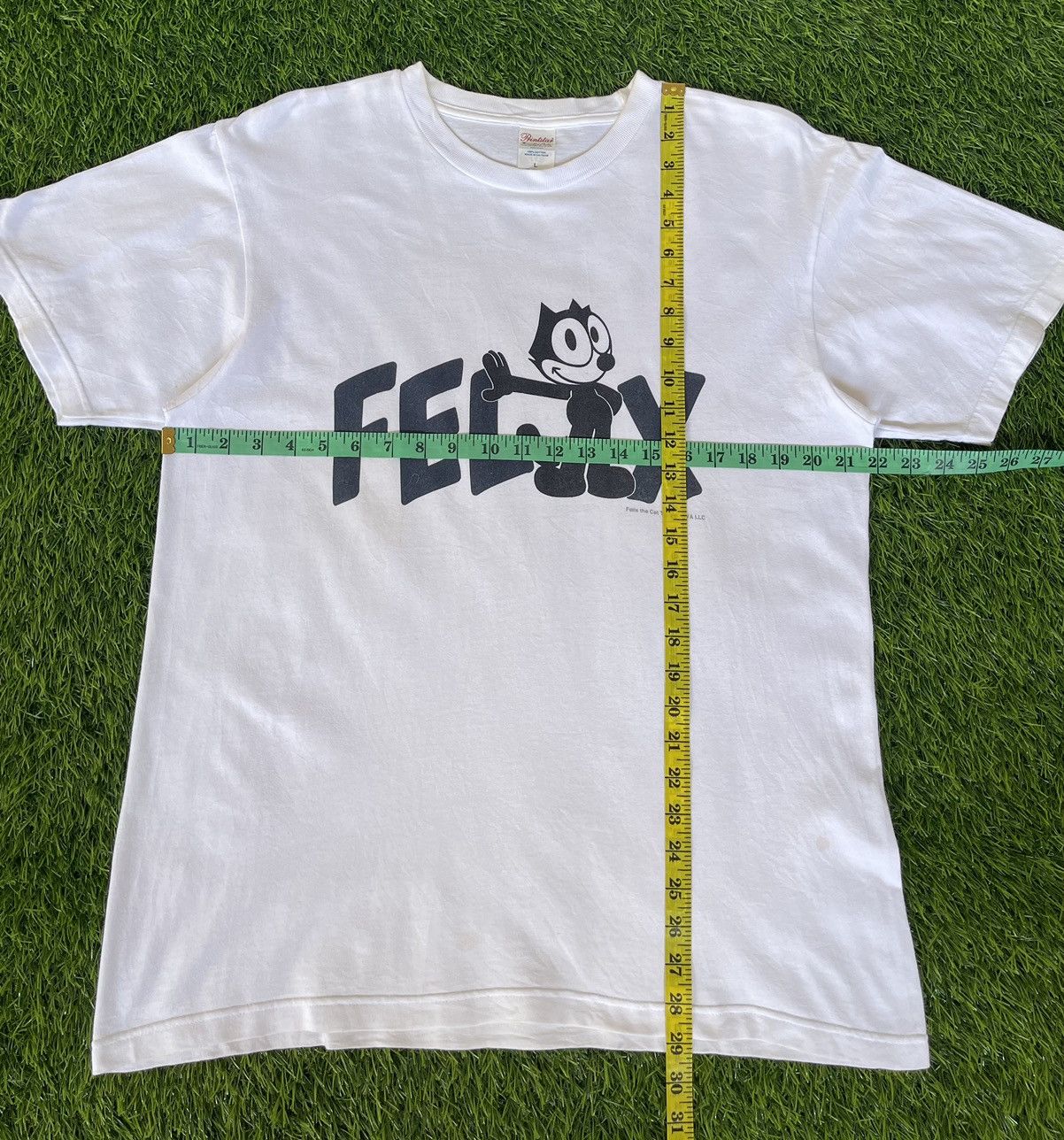 Beauty Beast Vintage’y2k🔥FELIX THE CAT🔥Big Logo White Tshirt Size US L / EU 52-54 / 3 - 10 Thumbnail
