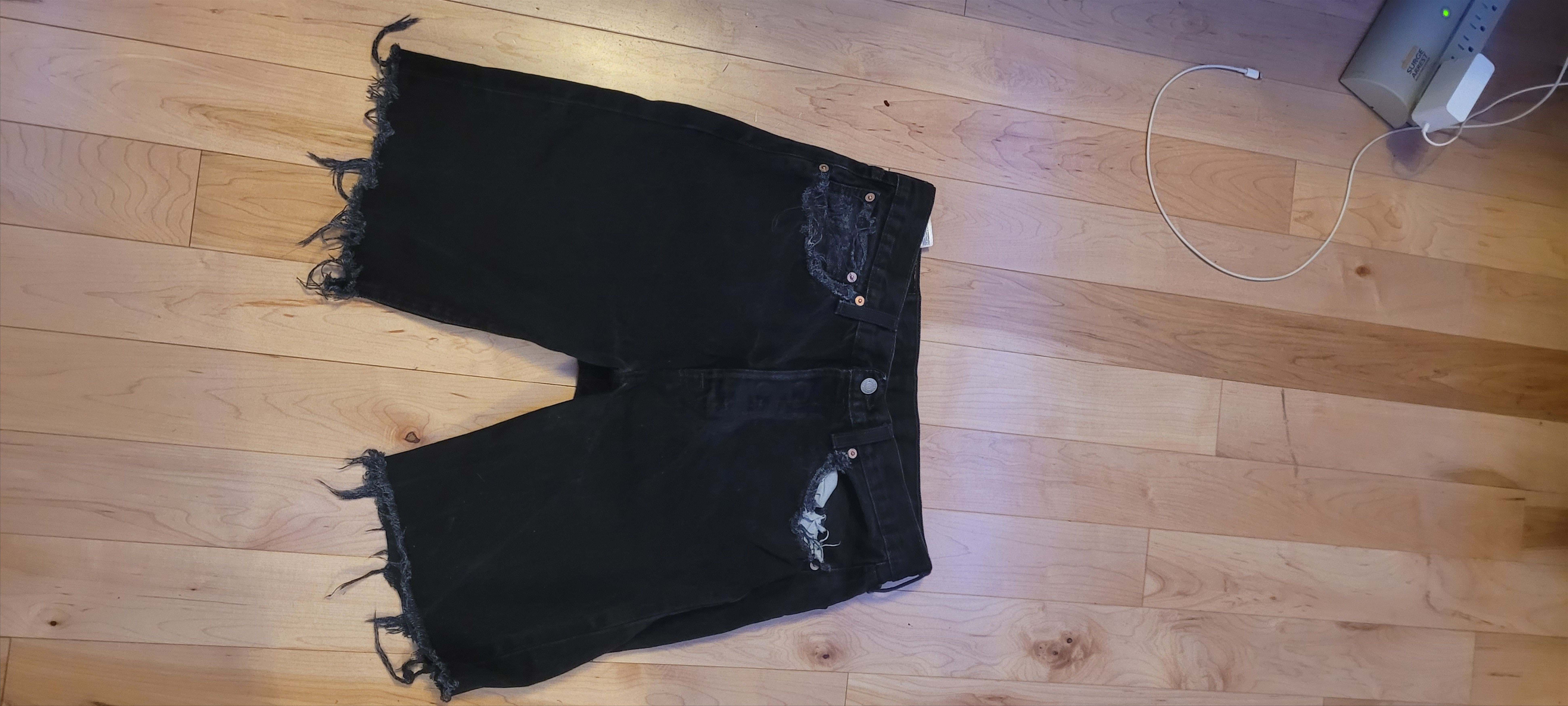 ERL × Levi's Levi's x ERL distressed jorts | Grailed