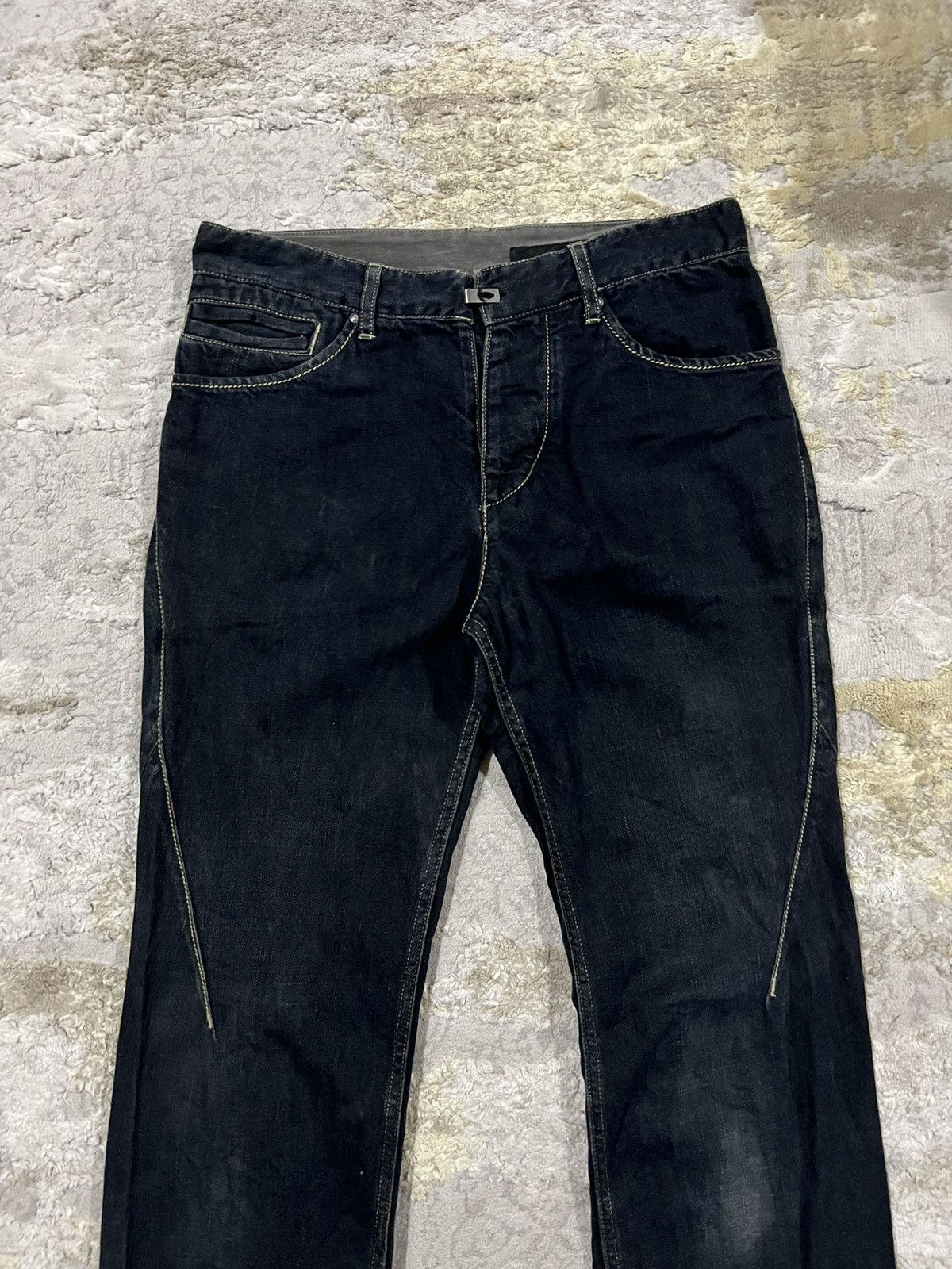 The Viridi-anne The Viridi-Anne J-Curve Post Apocalypse Textured Denim Jeans Size US 30 / EU 46 - 4 Thumbnail