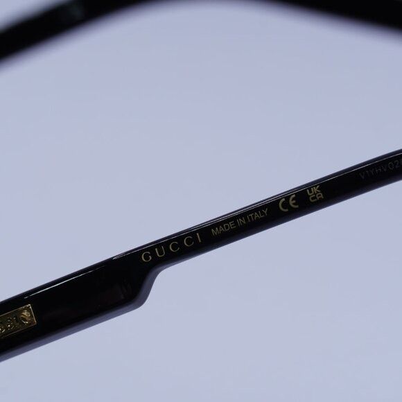 Gucci Gucci GG1238S 001 Sunglasses Black Square Frame, Brown Size ONE SIZE - 7 Thumbnail