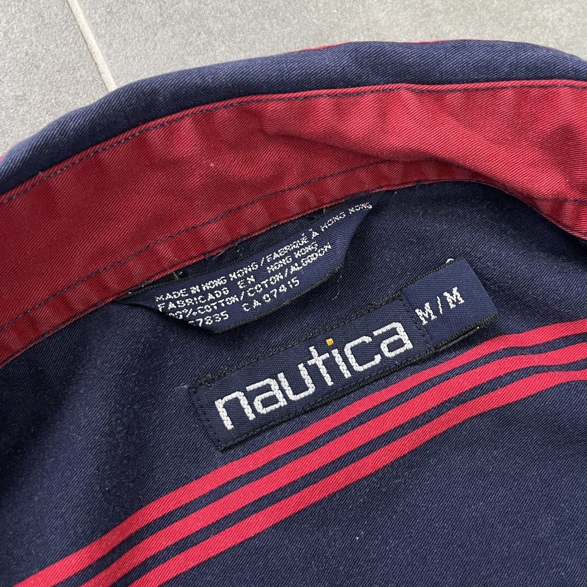 Nautica × Vintage Vintage Nautica Blue Water Challenge Button Shirt Size M Size US M / EU 48-50 / 2 - 10 Thumbnail