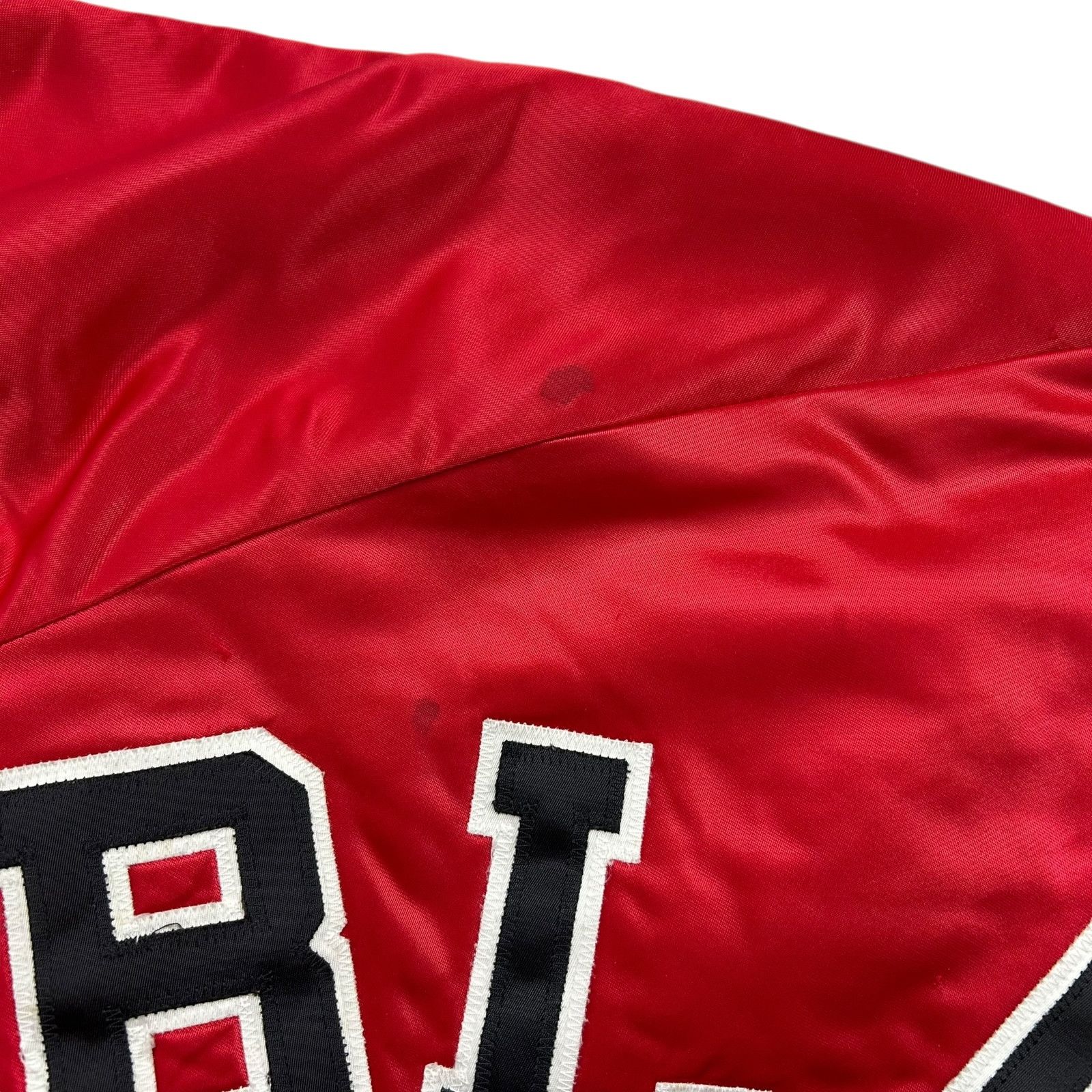 NHL 90s CHICAGO BLACKHAWKS CHALK LINE SATIN JACKET SPELL OUT Size US L / EU 52-54 / 3 - 5 Thumbnail