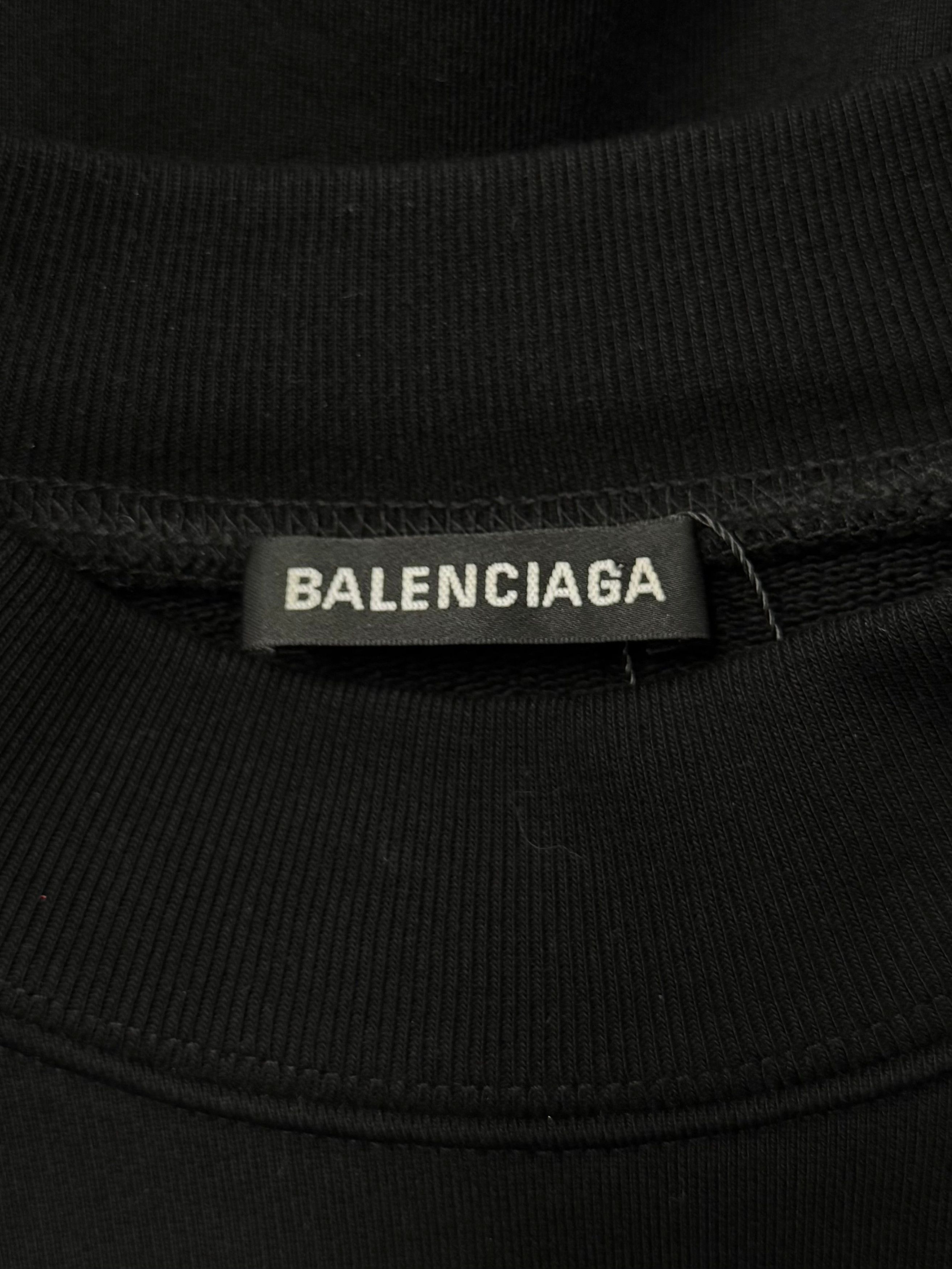 Balenciaga AW2020 Balenciaga ‘Models’ Black Oversized Sweatshirt Size US XS / EU 42 / 0 - 3 Thumbnail