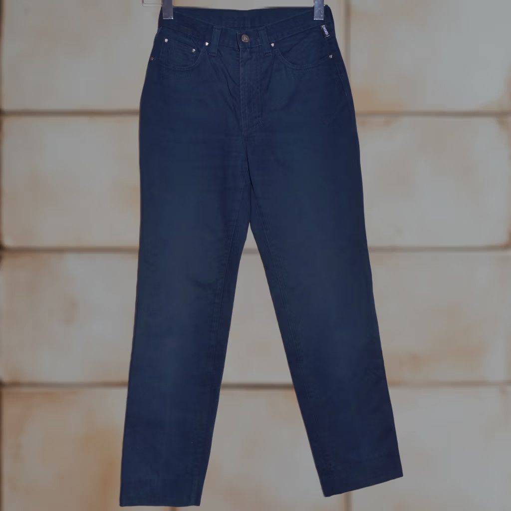 Versace Jeans Couture VINTAGE Versace Jeans Couture Navy Cotton Chino Jeans 30 / IT44 Mens Size US 30 / EU 46 - 1 Thumbnail
