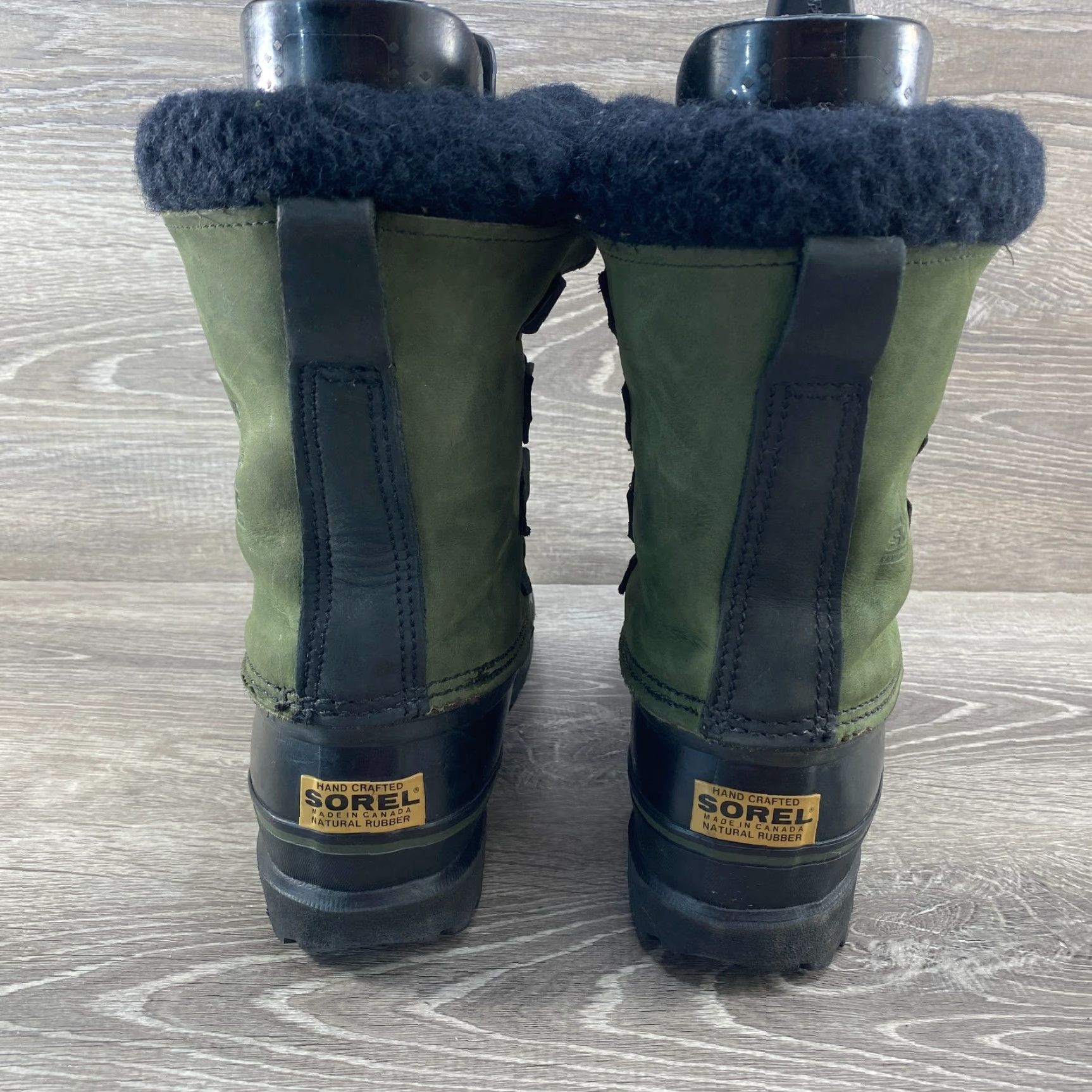 SOREL Sorel Alpine Green Kaufman Canada Insulated Winter Leather Rubber Duck Boots 8 Size US 8 / IT 38 - 6 Thumbnail