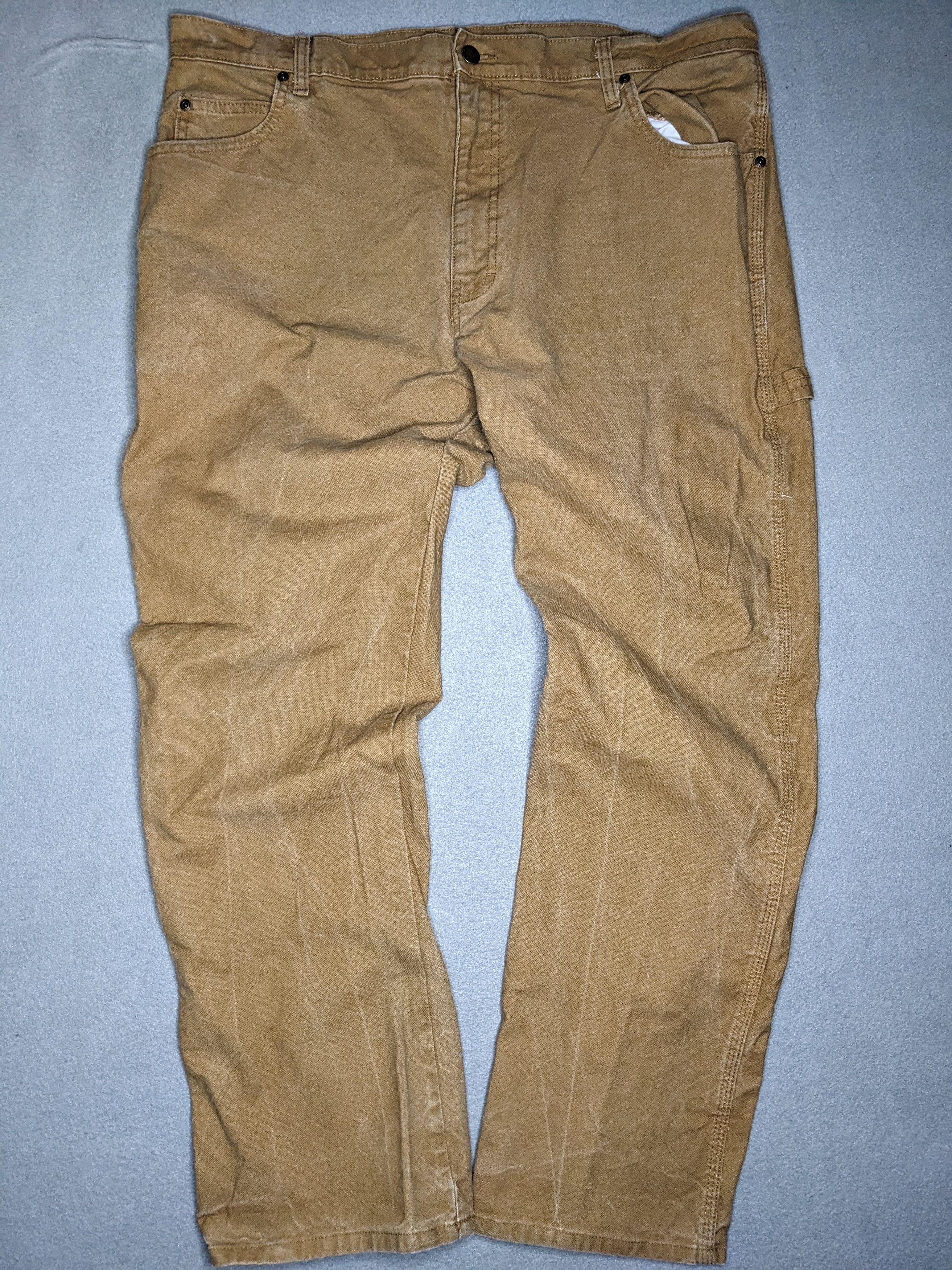 Dickies Dickies Carpenter Pants 38x30 Canvas Beige Distressed Faded Size US 38 / EU 54 - 2 Thumbnail