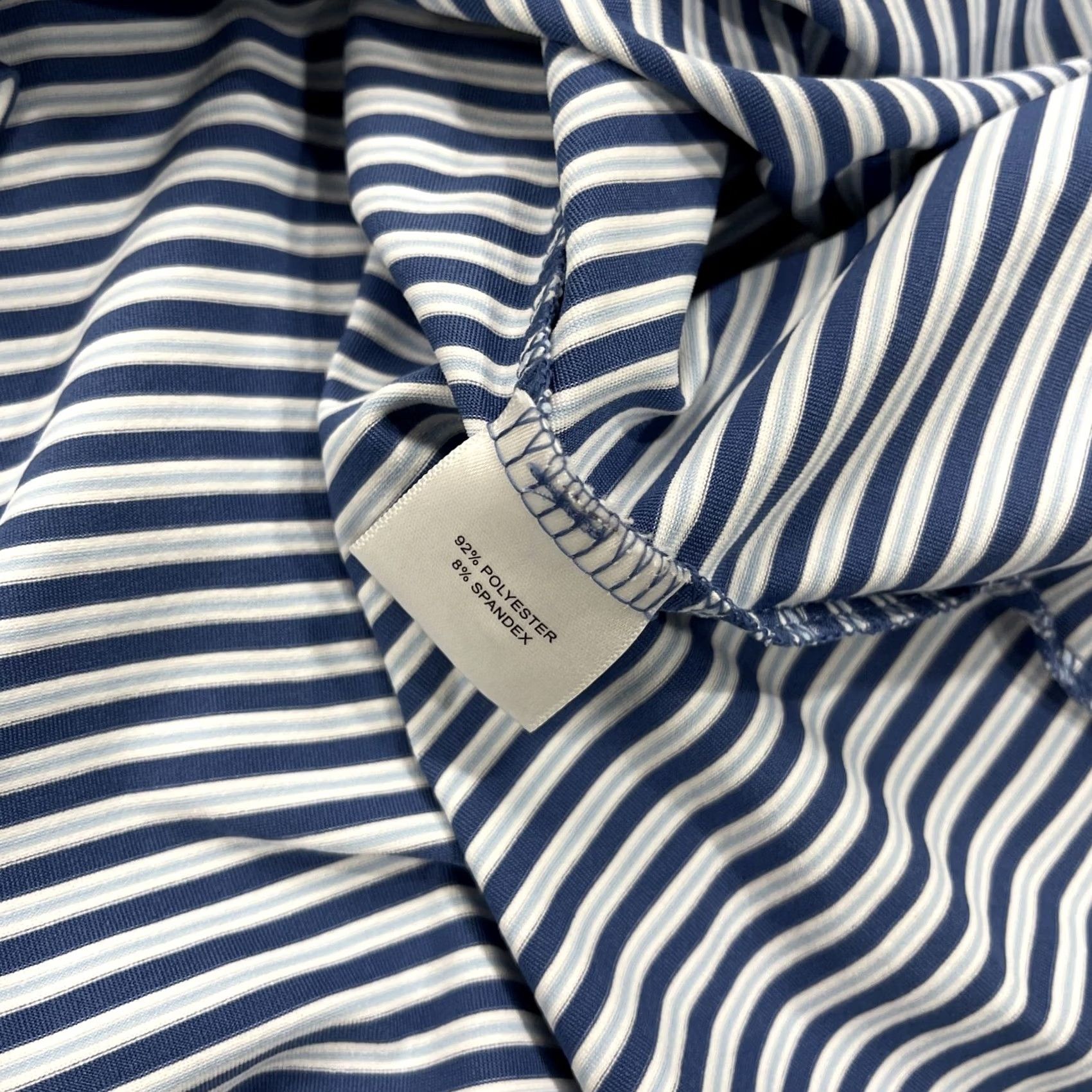 Peter Millar Peter Millar Crown Sport Polo Shirt Mens XL Blue Striped Logo Golf Crown Crafted 90s Classic Sports Mens XL Blue Polo Shirt Size US XL / EU 56 / 4 - 5 Thumbnail
