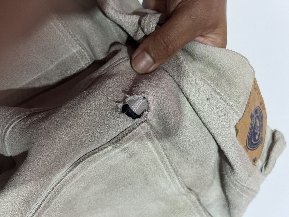 GOODENOUGH 🔥 Good Enough Hiroshi Fujiwara suede Leather GDEH pants Size US 32 / EU 48 - 19 Thumbnail