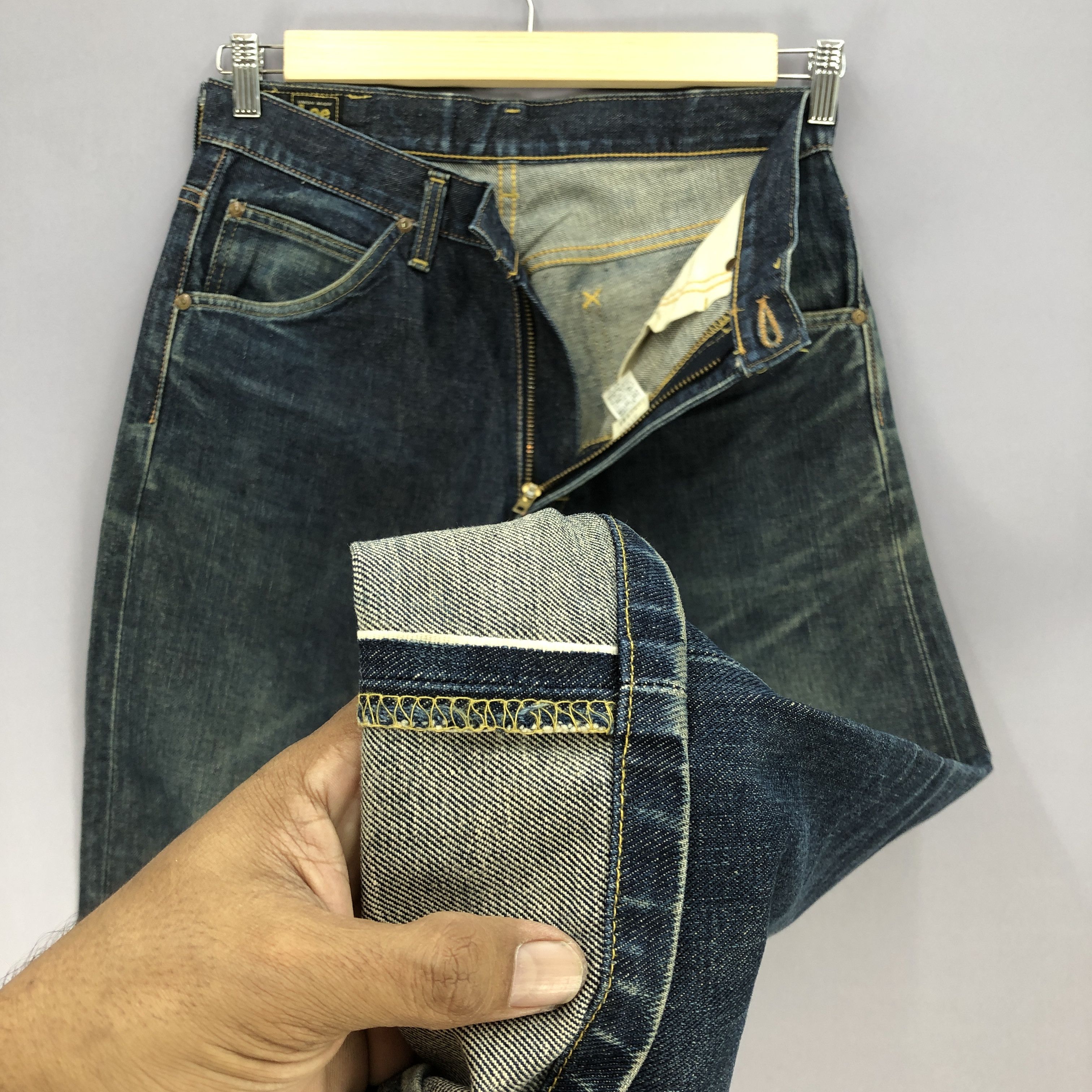 Lee Vintage 80's Lee Riders Sanforized Selvedge Jeans Denim Size US 30 / EU 46 - 6 Thumbnail