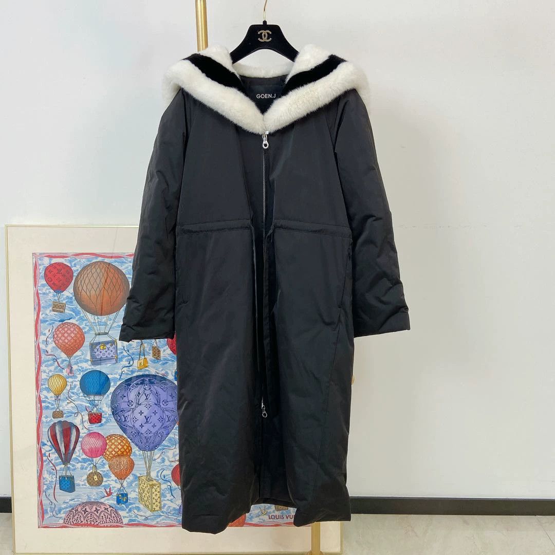 Other Goen.J fur collar coat 36 consignment Size XS / US 0-2 / IT 36-38 - 1 Thumbnail