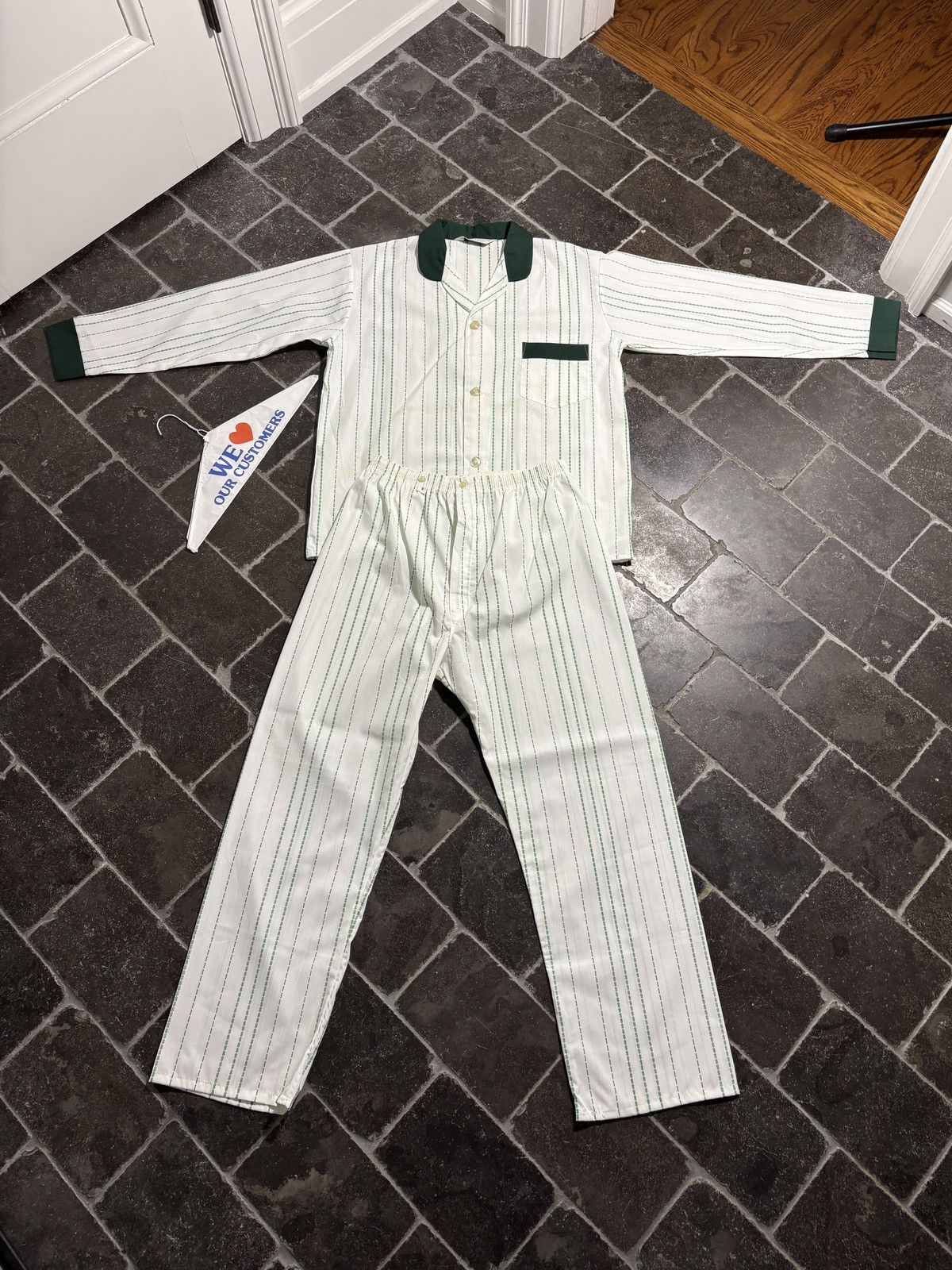 Vintage True Vintage Pajamas Set 1950s 1960s Matching Sleep Suit 2pc Size US 34 / EU 50 - 1 Thumbnail