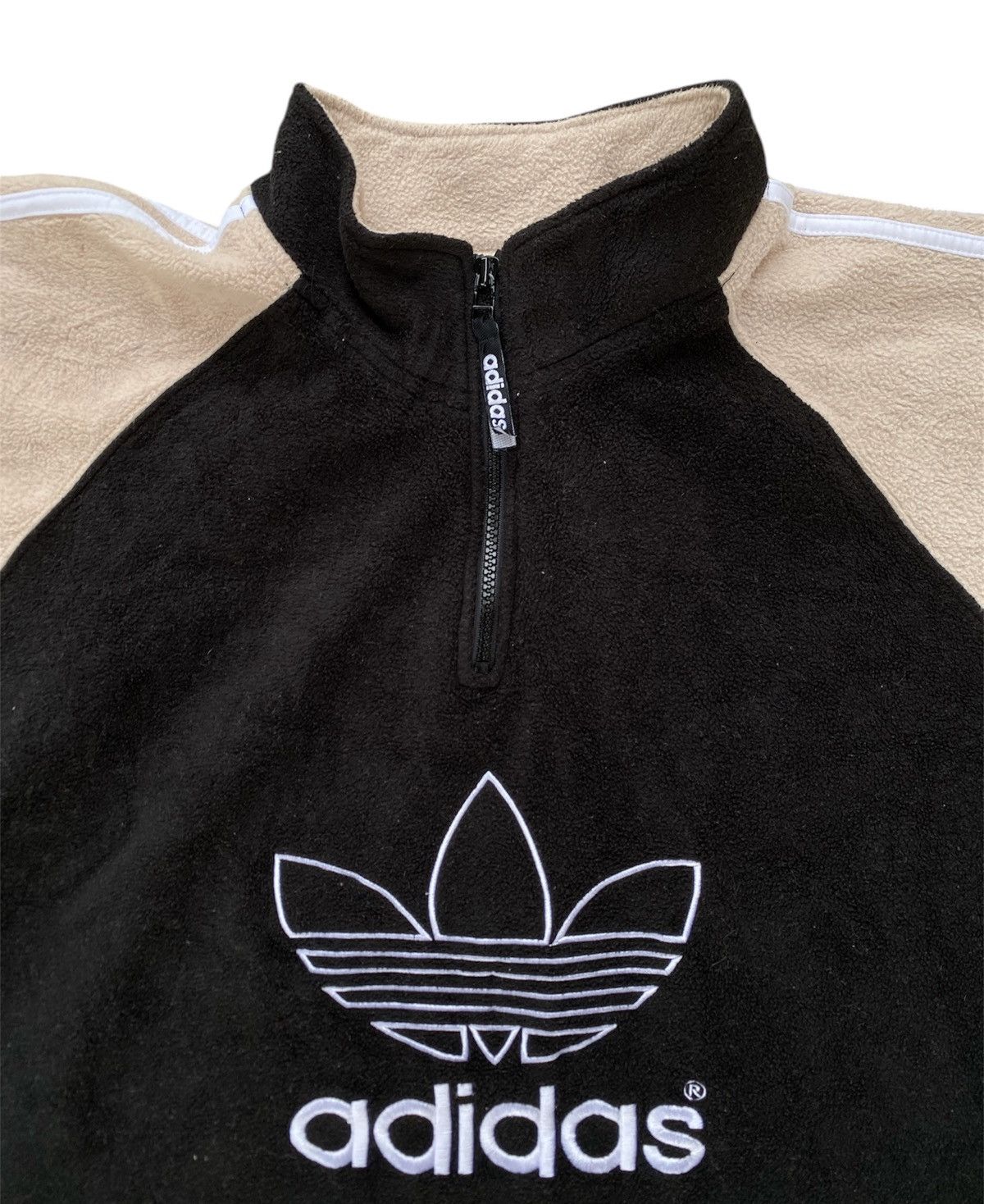 Adidas Adidas Center Big Logo Half Zip Fleece Size US M / EU 48-50 / 2 - 2 Thumbnail