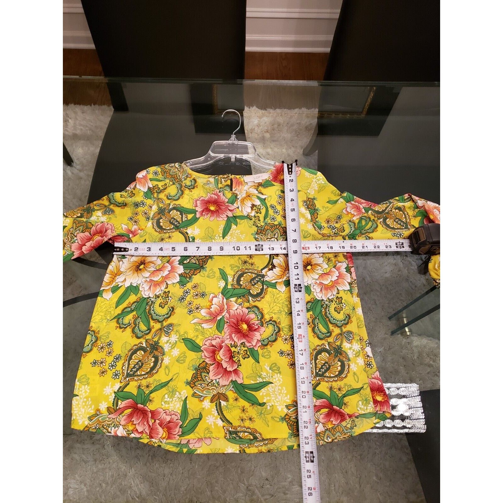 Loft Loft Floral Polyester Round Neck Long Sleeve Top Blouse XS Size XS / US 0-2 / IT 36-38 - 9 Thumbnail