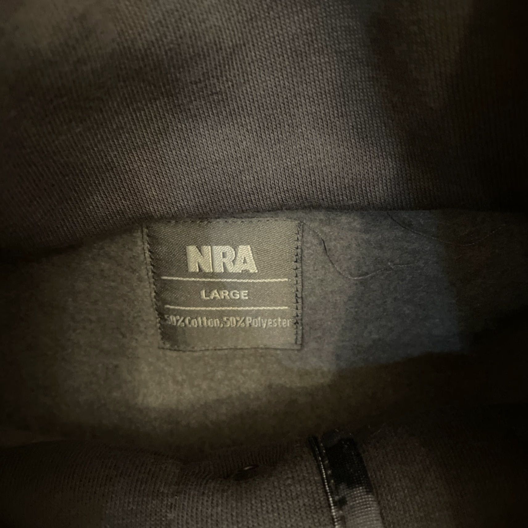 Logo 7 NRA Sweatshirt Men’s Large Pullover 1/4 Snap Button Mock Neck Grey Camo Logo Size US L / EU 52-54 / 3 - 4 Thumbnail