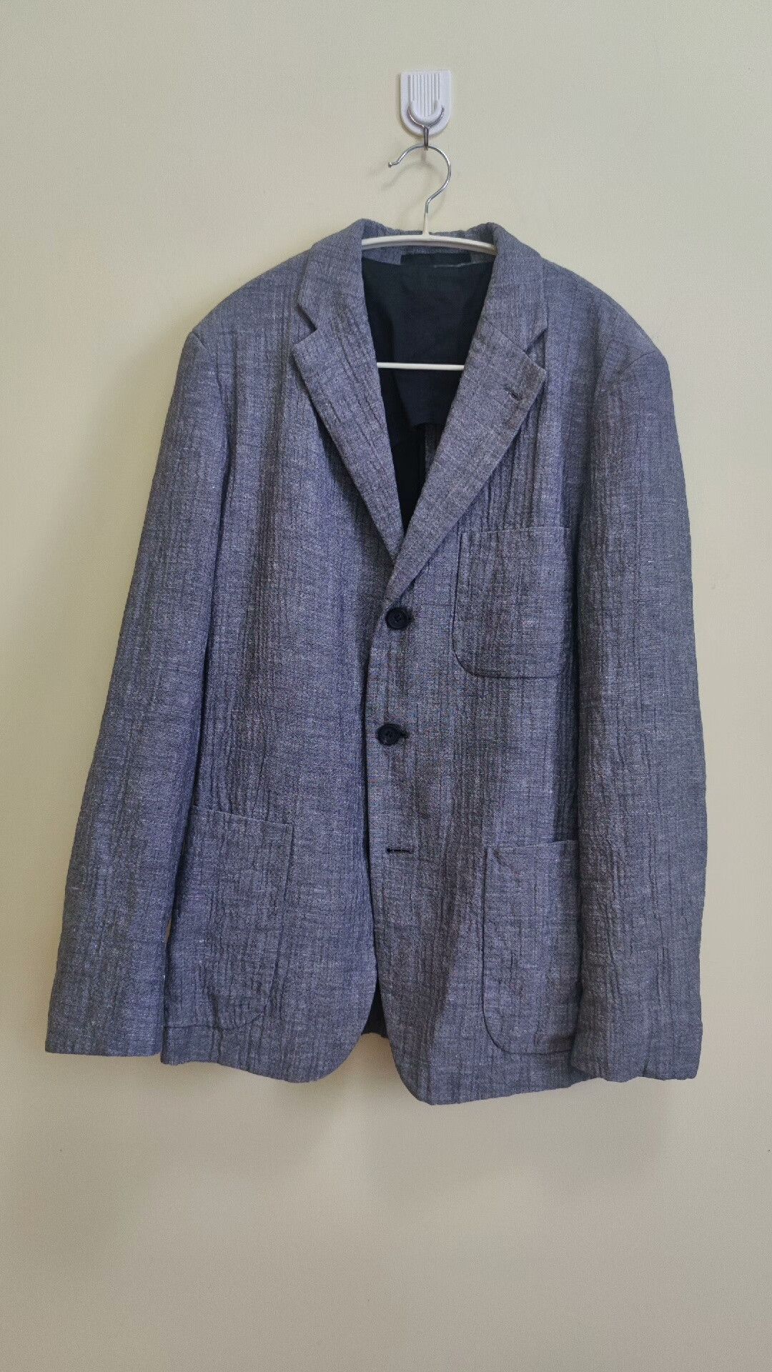 Issey Miyake Issey Miyake Gray Archive Pleated Suit Jacket Size US M / EU 48-50 / 2 - 1 Thumbnail