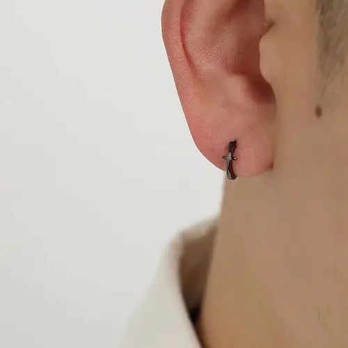 Japanese Brand 100%925 silver retro punk earrings Size ONE SIZE - 2 Thumbnail