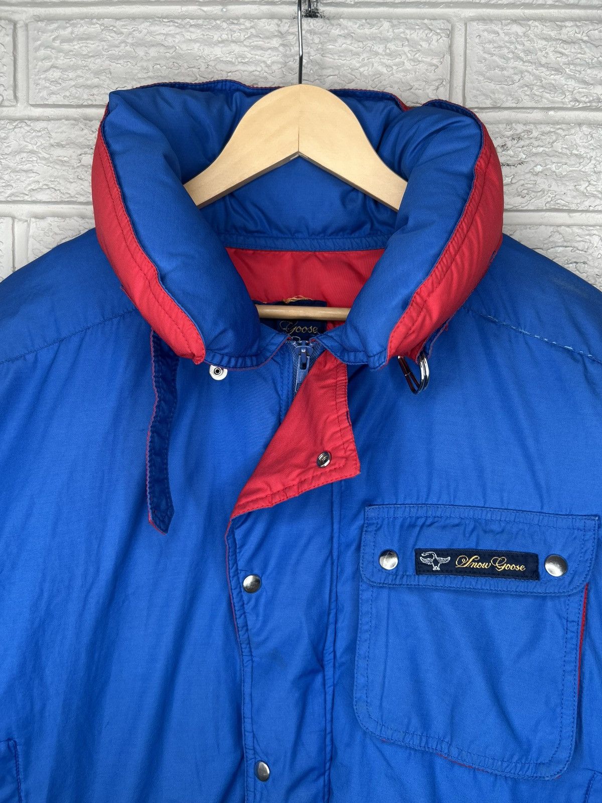 Canada Goose Vintage 80s Canada Goose Snow Goose Down Bomber Jacket Size US M / EU 48-50 / 2 - 6 Thumbnail