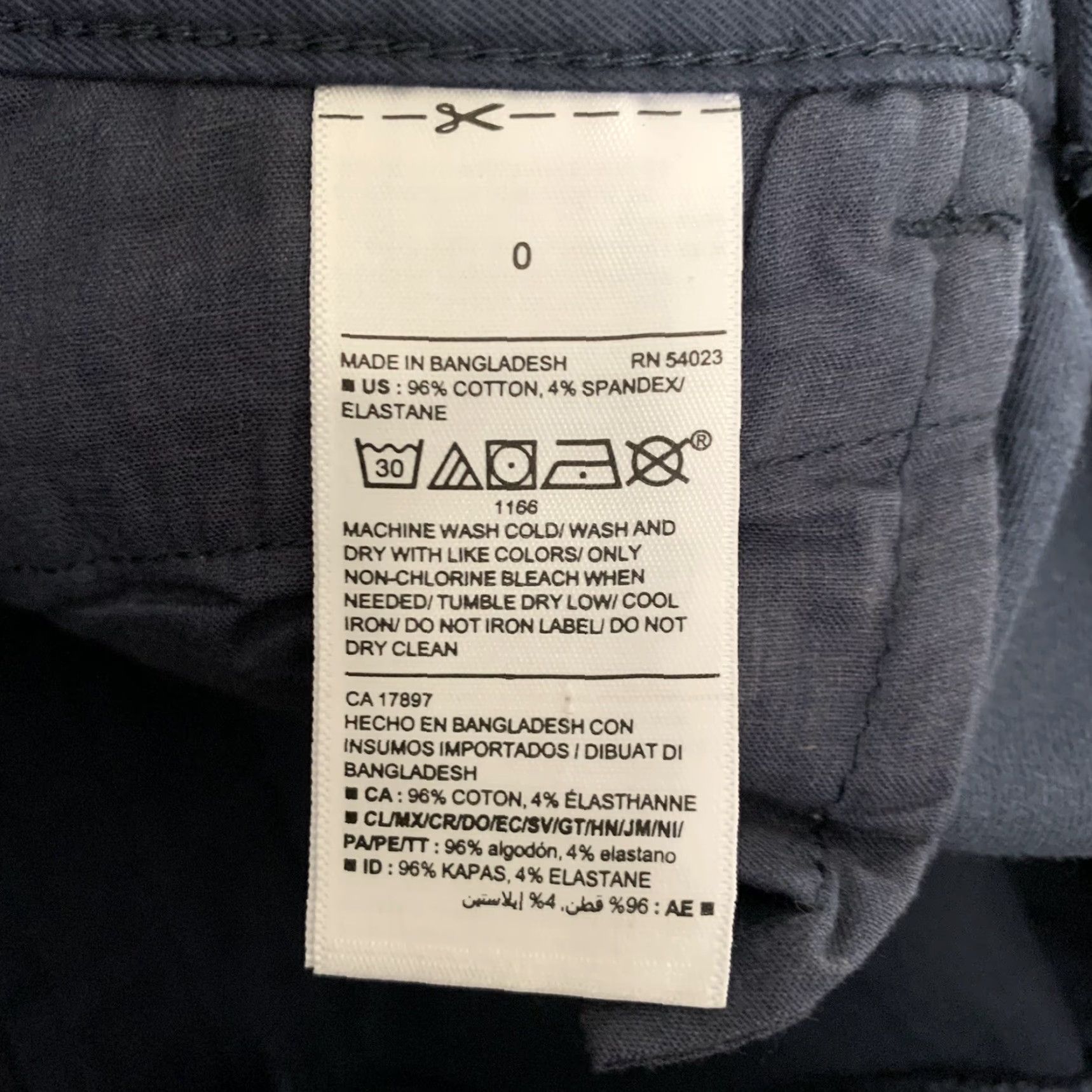 Old Navy VINTAGE not applicable; Old Navy Chino Pants Womens Sz 0 Blue Pixie Mid-Rise Cropped Skinny Leg Trousers Size 25" / US 0 / IT 36 - 5 Thumbnail