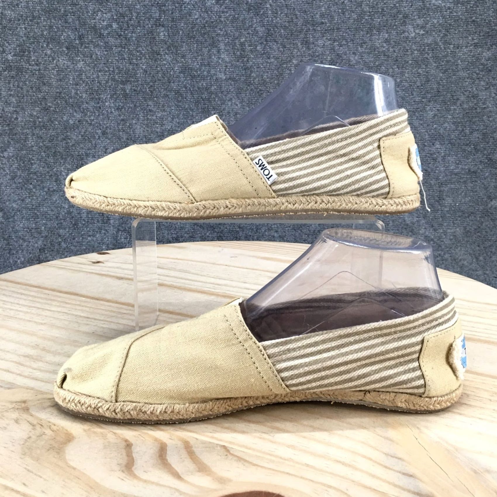 Toms TOMS Shoes Mens 8.5 Alpargata Rope Loafers Beige Canvas Casual Comfort Low Top Size M / US 6-8 / IT 42-44 - 2 Thumbnail