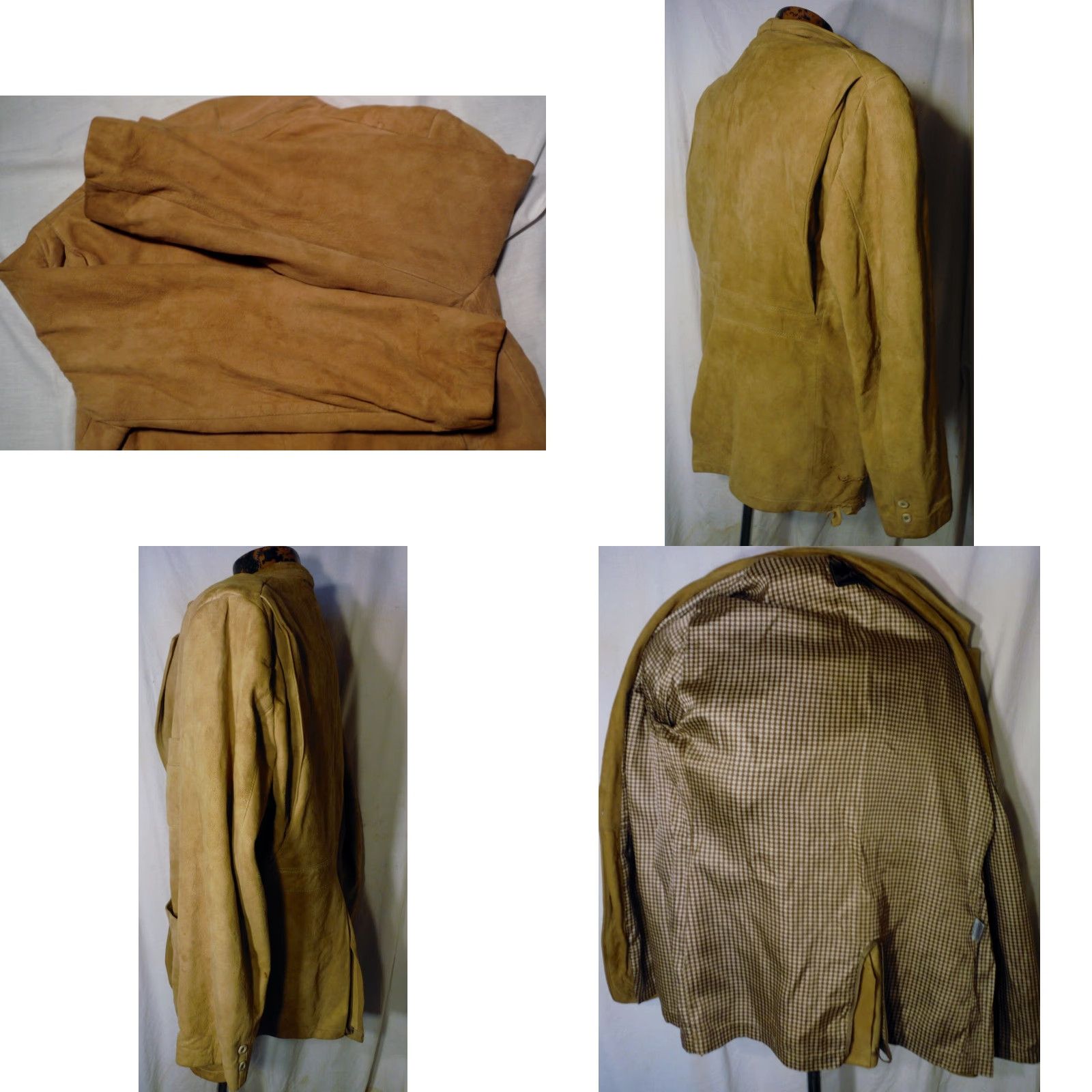 Vintage Breier of Amsterdam Mens Large Breier of Amsterdam Leather Jacket 2 Button Notch Lapel Distressed Vintage 70s Suede N Leather Brown Size US L / EU 52-54 / 3 - 8 Thumbnail
