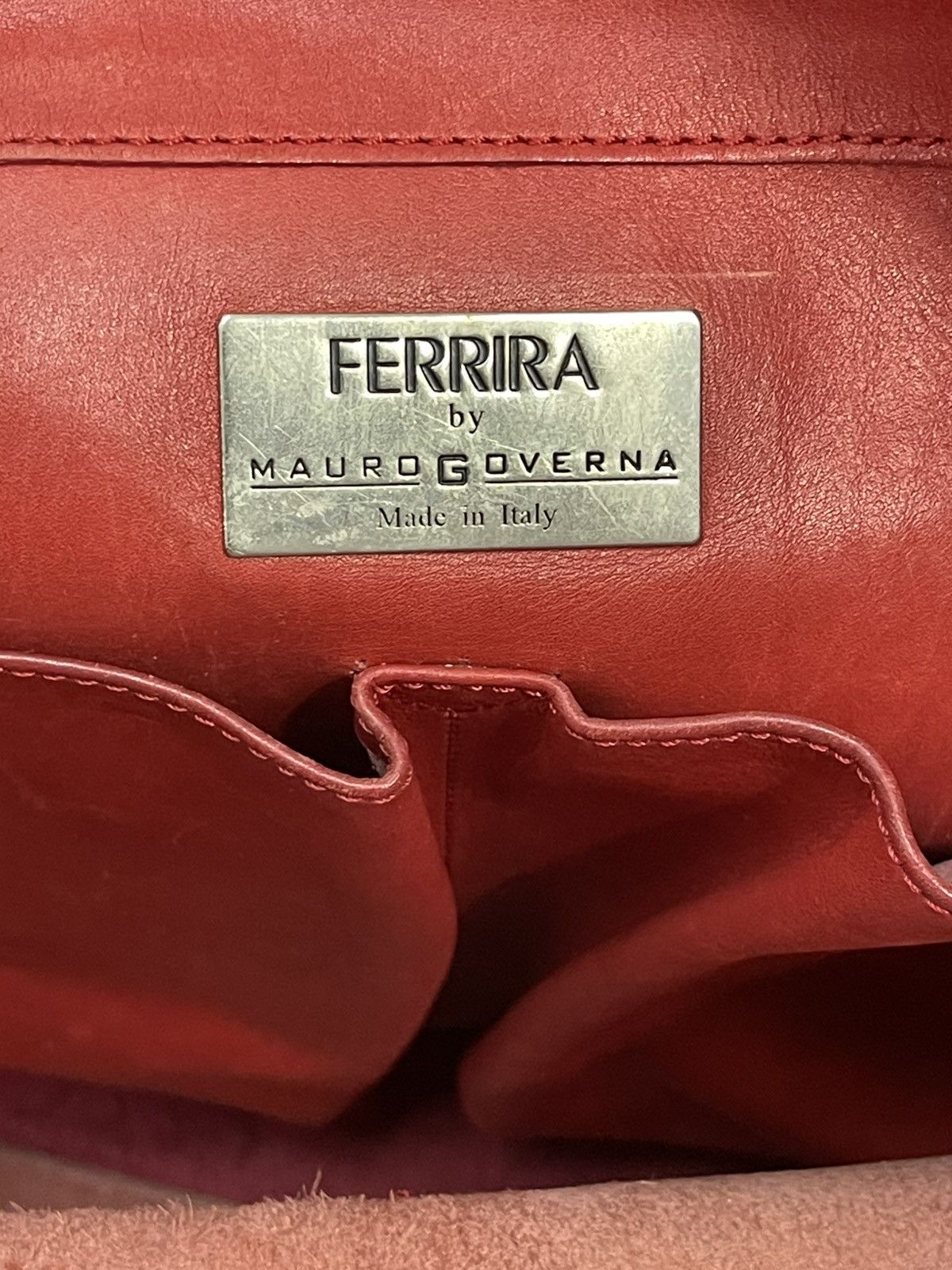 Genuine Leather Full Leather Ferrira Mauro Governa Italy Tote Bag 1🟩5 Size ONE SIZE - 17 Thumbnail