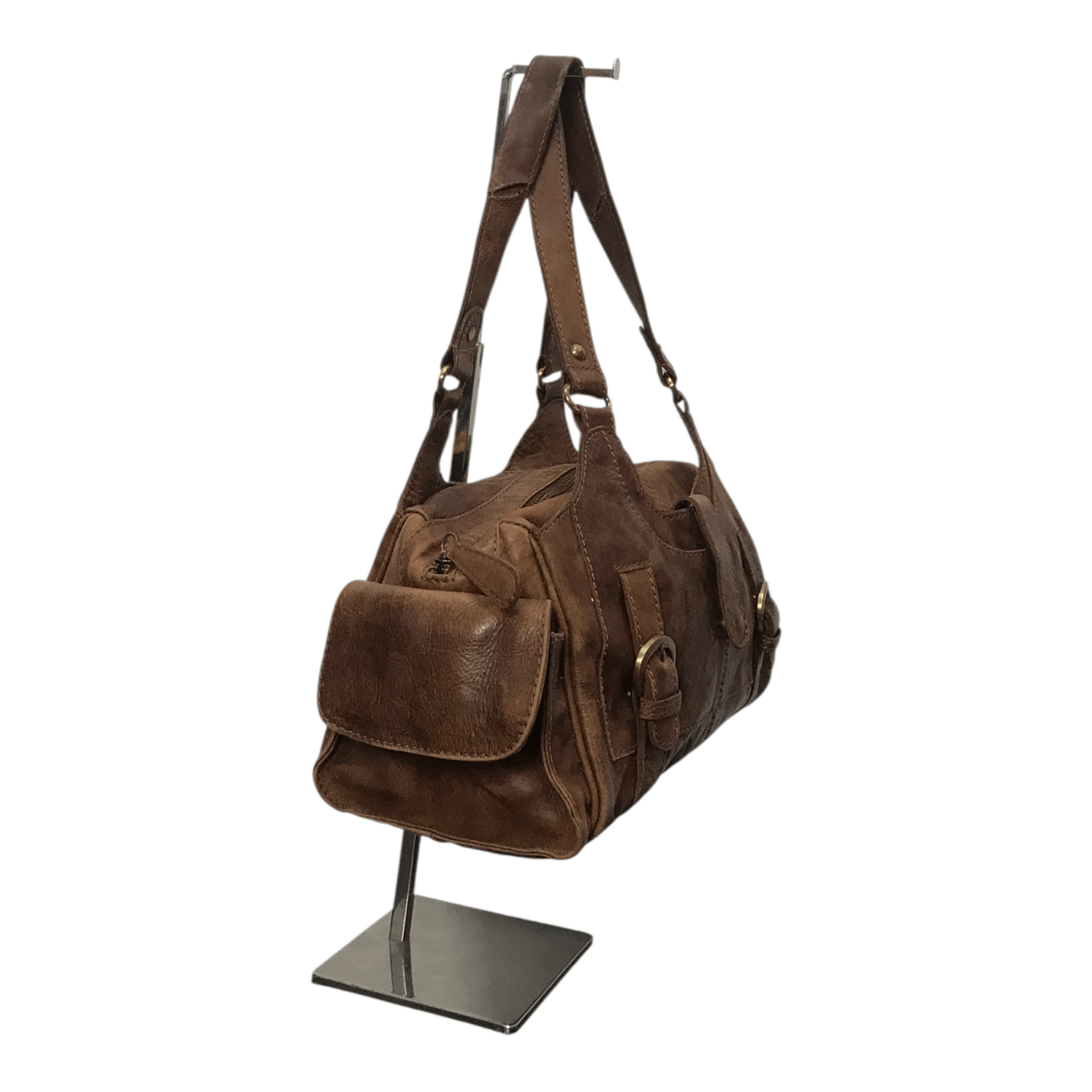 Leather N* 11 Brown Leather HandBag Size ONE SIZE - 4 Thumbnail