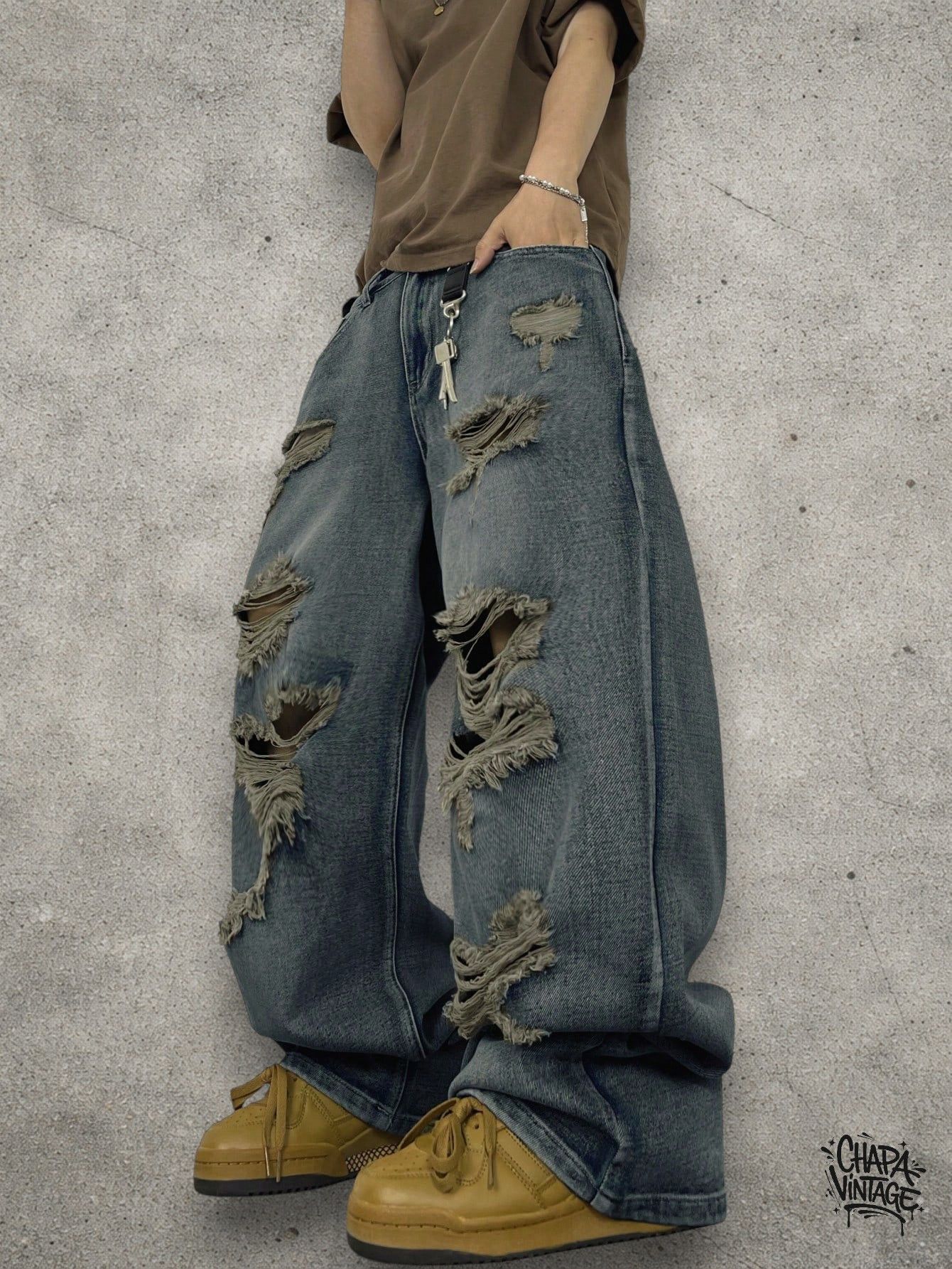 Japanese Brand Ripped opium jeans Size US 32 / EU 48 - 1 Thumbnail