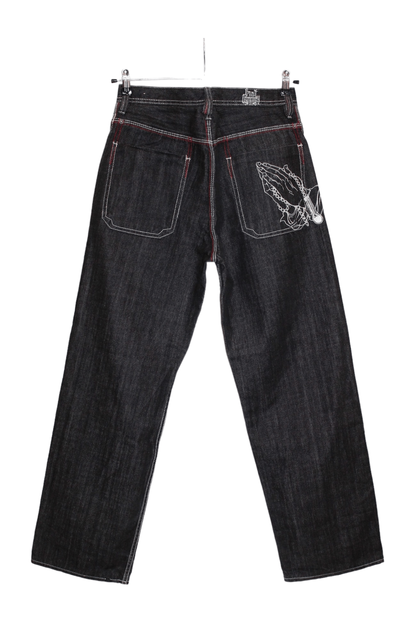 G-Unit 💥VTG💥 G-Unit OG Logo Embroidery Baggy Raw Denim Jeans Size US 32 / EU 48 - 1 Thumbnail
