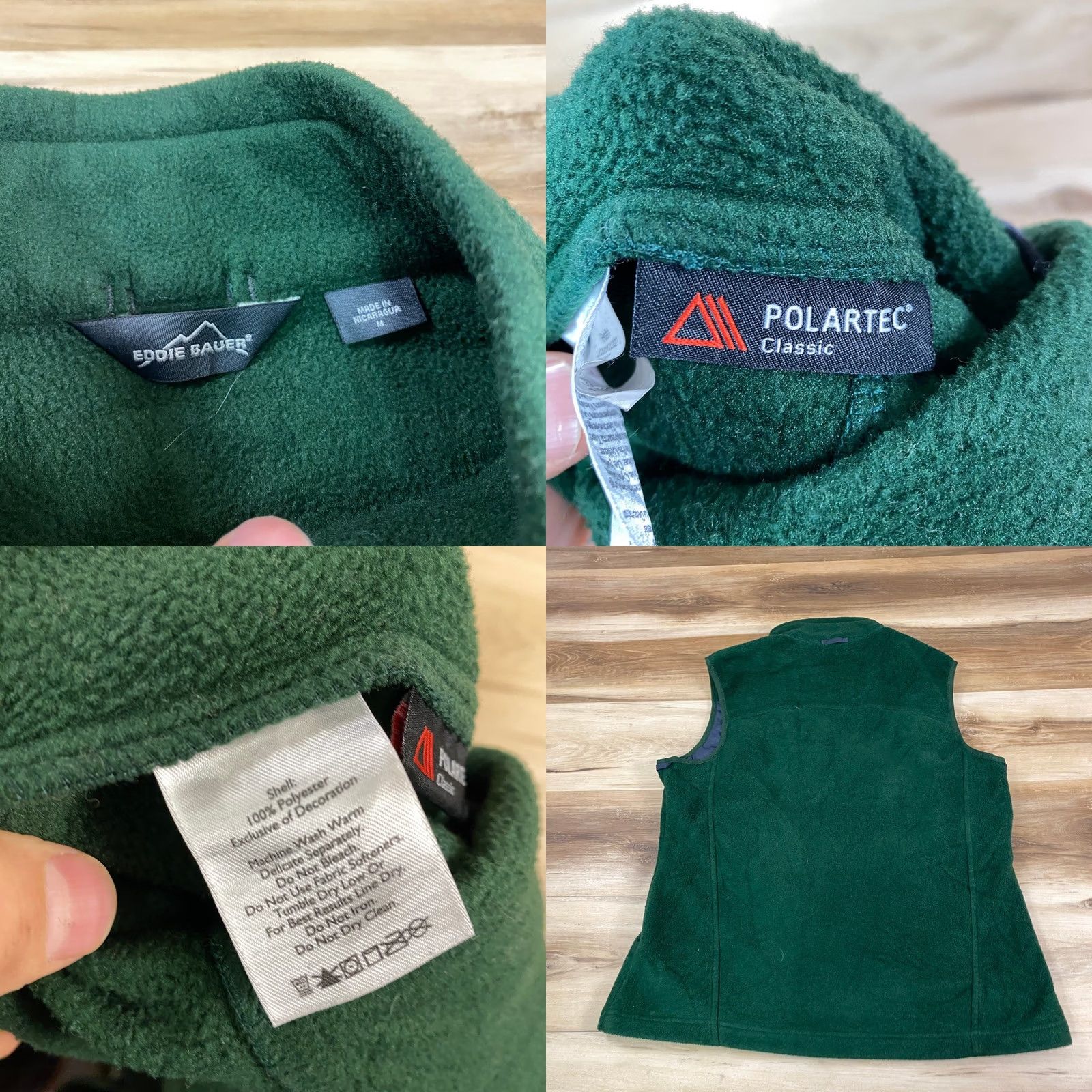 Eddie Bauer Eddie Bauer Vest Mens M Fleece Full Zip Pockets Green Outdoor Casual Heritage Quilted Mid-Length Size US M / EU 48-50 / 2 - 8 Thumbnail