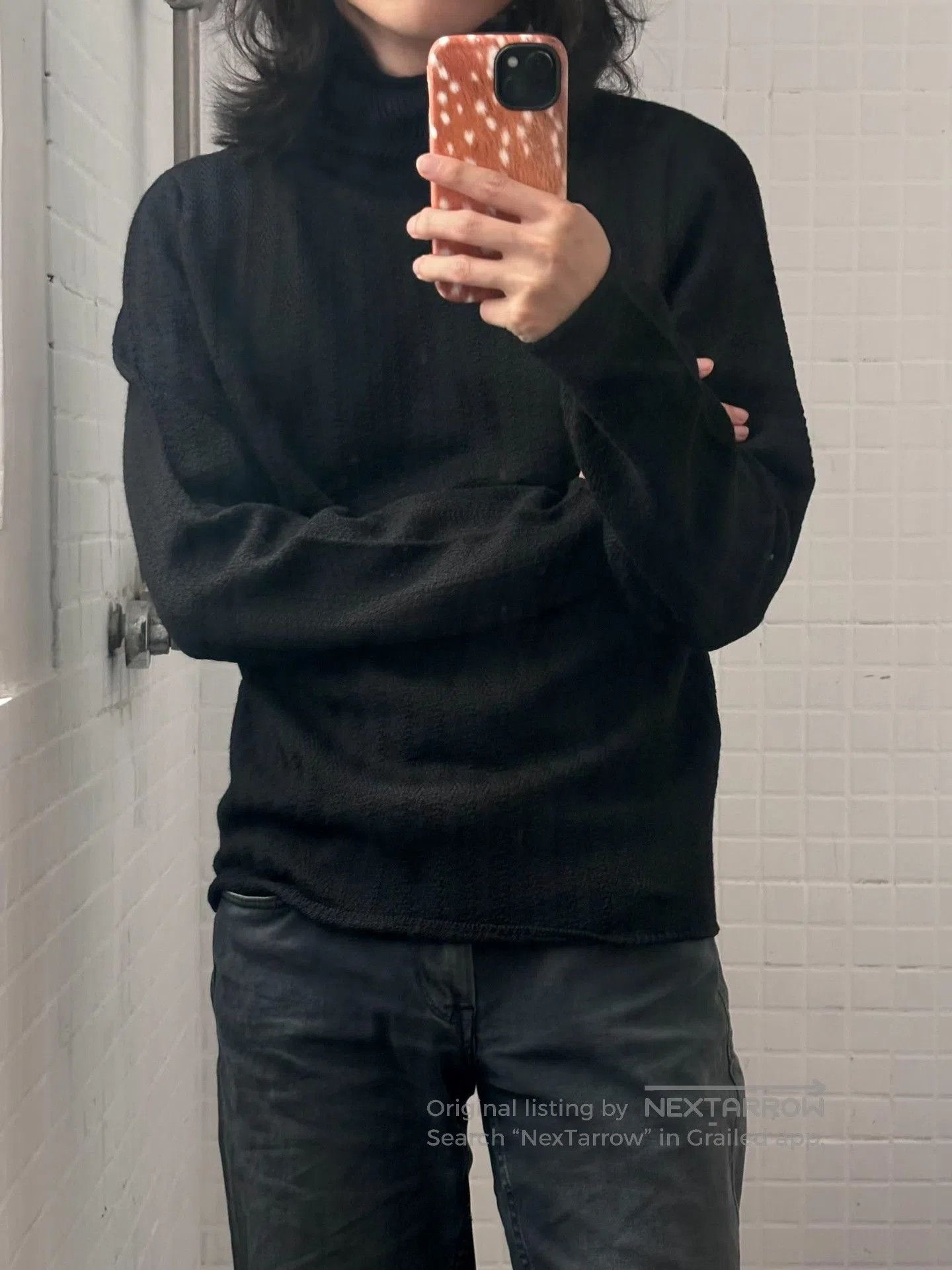 Helmut Lang Helmut Lang 00's Black Turtleneck Sweater. Size US S / EU 44-46 / 1 - 3 Thumbnail