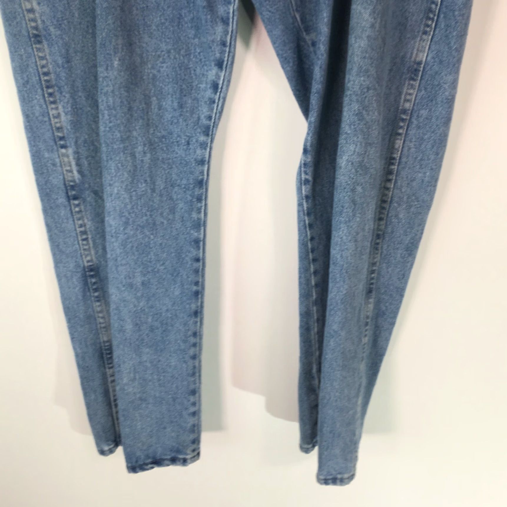 Wrangler Wrangler Mens Stretch Straight Leg Regular Fit Blue Denim Jeans 40X30 Size US 40 / EU 56 - 4 Thumbnail