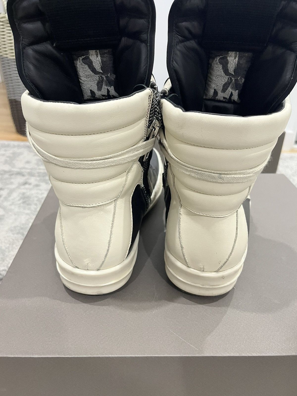 Rick Owens Black Milk Geobasket Size US 8 / EU 41 - 10 Thumbnail
