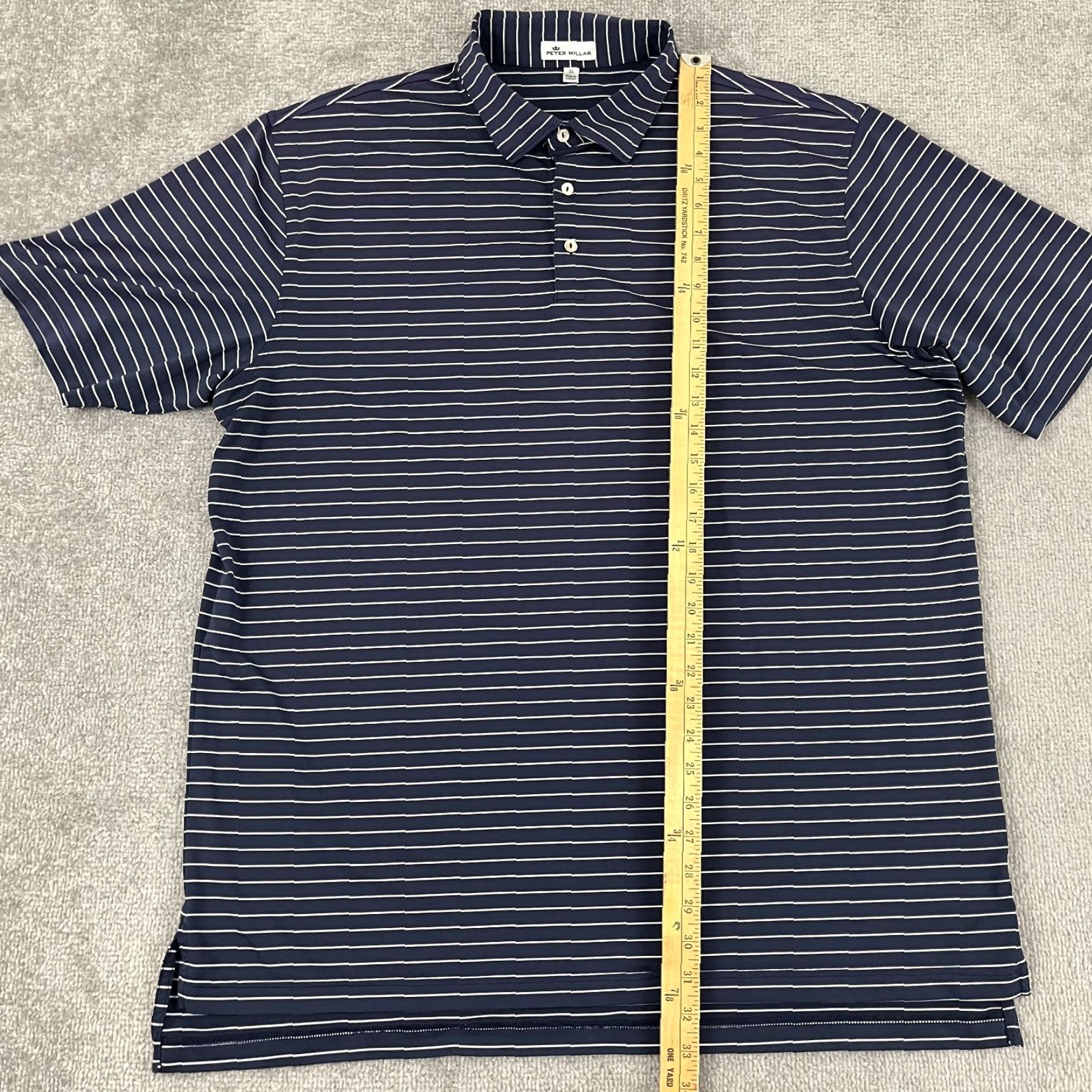 Peter Millar Peter Millar Polo Shirt Mens XL Blue Kings Creek Country Club Crown Golf Sport Shirt Short Sleeve Button Collared Logo Size US XL / EU 56 / 4 - 5 Thumbnail