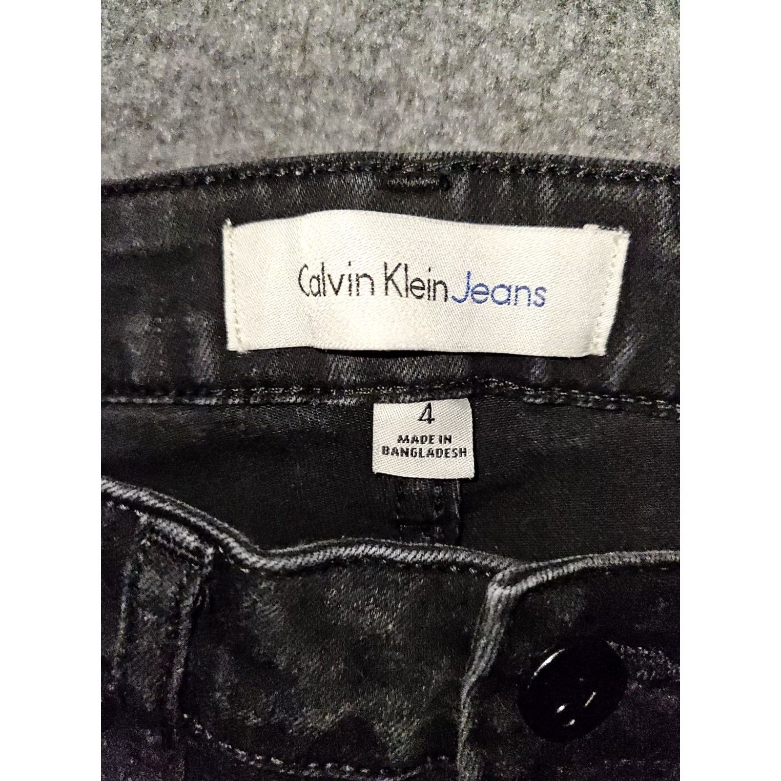 Calvin Klein Calvin Klein Jeans Womens 4 Black Skinny Ankle Women Low Rise Stretch Casual Preppy Size 27" / US 4 / IT 40 - 2 Thumbnail