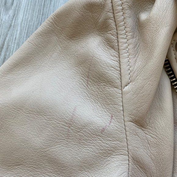 Allsaints NWT All Saints Cole Biker Leather Jacket Sand Brown Sz 8 Size M / US 6-8 / IT 42-44 - 8 Thumbnail