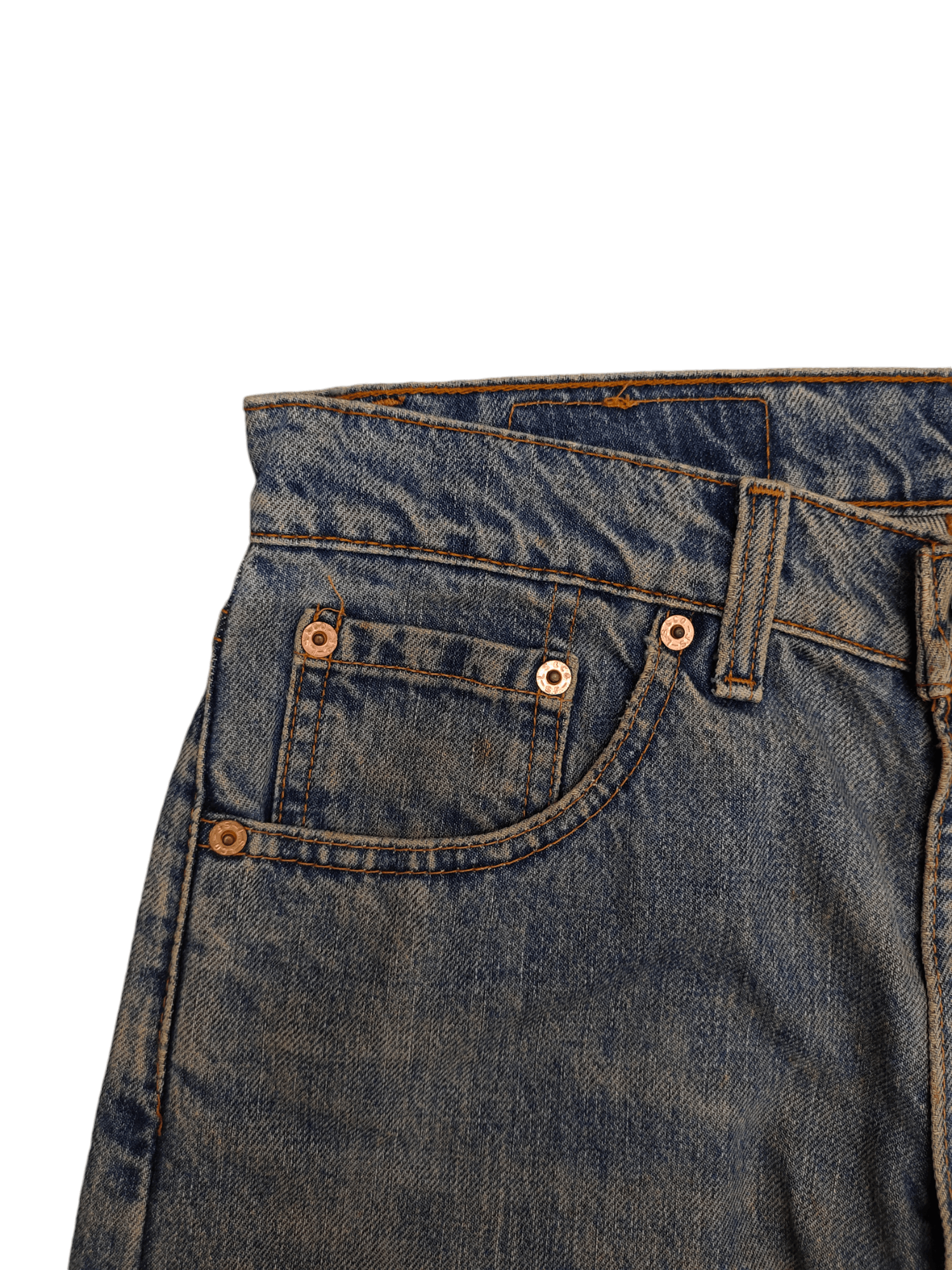 Levi's Vintage Levis 501 Clawmark Distress Faded Rusty Denim Jeans Size US 30 / EU 46 - 3 Thumbnail