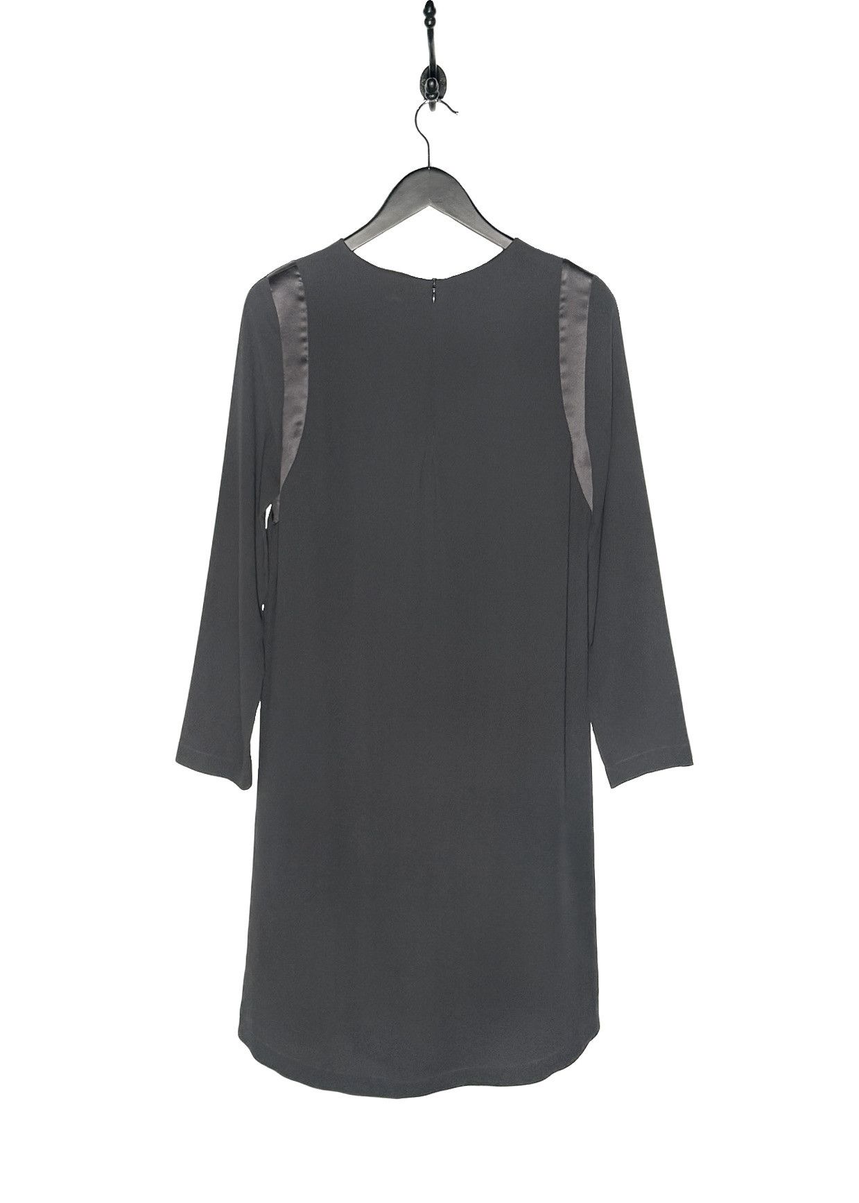 Brunello Cucinelli Brunello Cucinelli Grey Silk Tunic Long Sleeves Dress Size S / US 4 / IT 40 - 3 Thumbnail
