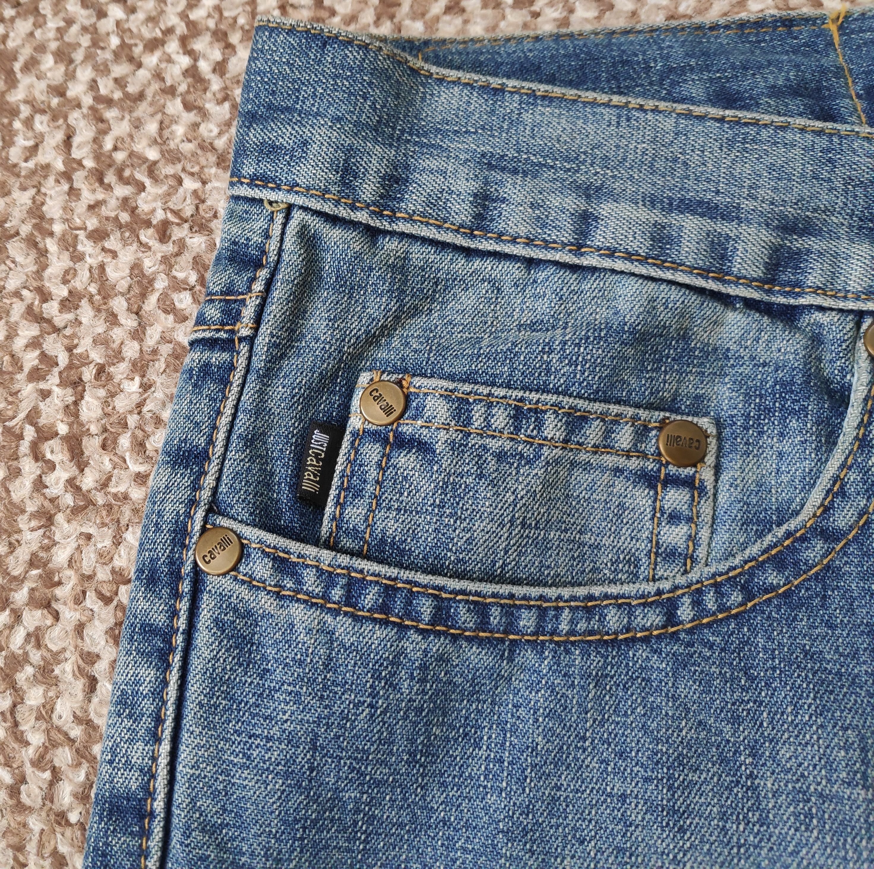 Just Cavalli Vintage Just Cavalli Wide Loose Fit Denim Jeans Big Logo Size US 36 / EU 52 - 6 Thumbnail