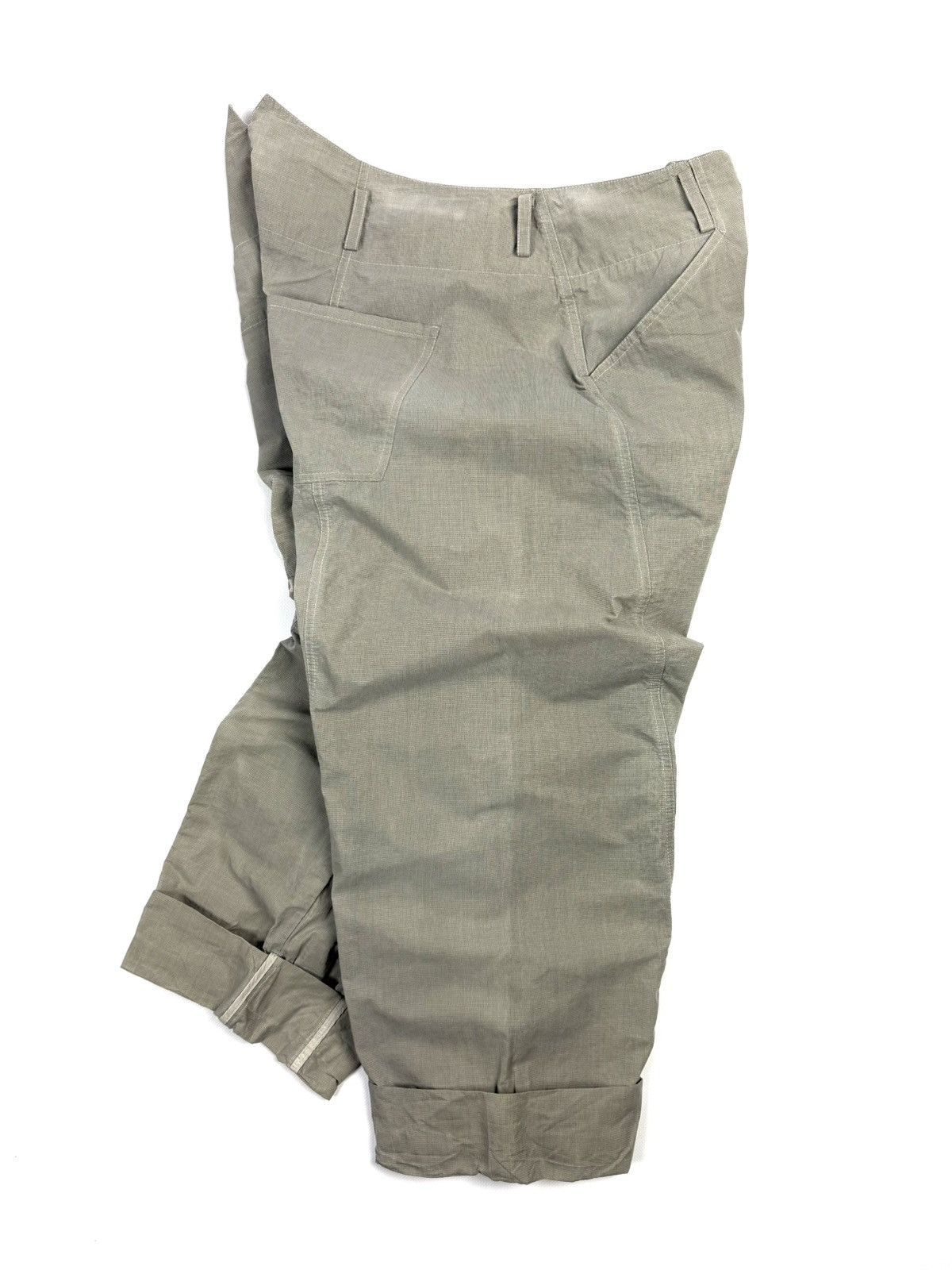 Annette Gortz Annette Görtz Rare Waxed Pants Gingham Beige L/XL Avantgarde Size 36" / US 14 / IT 50 - 2 Thumbnail