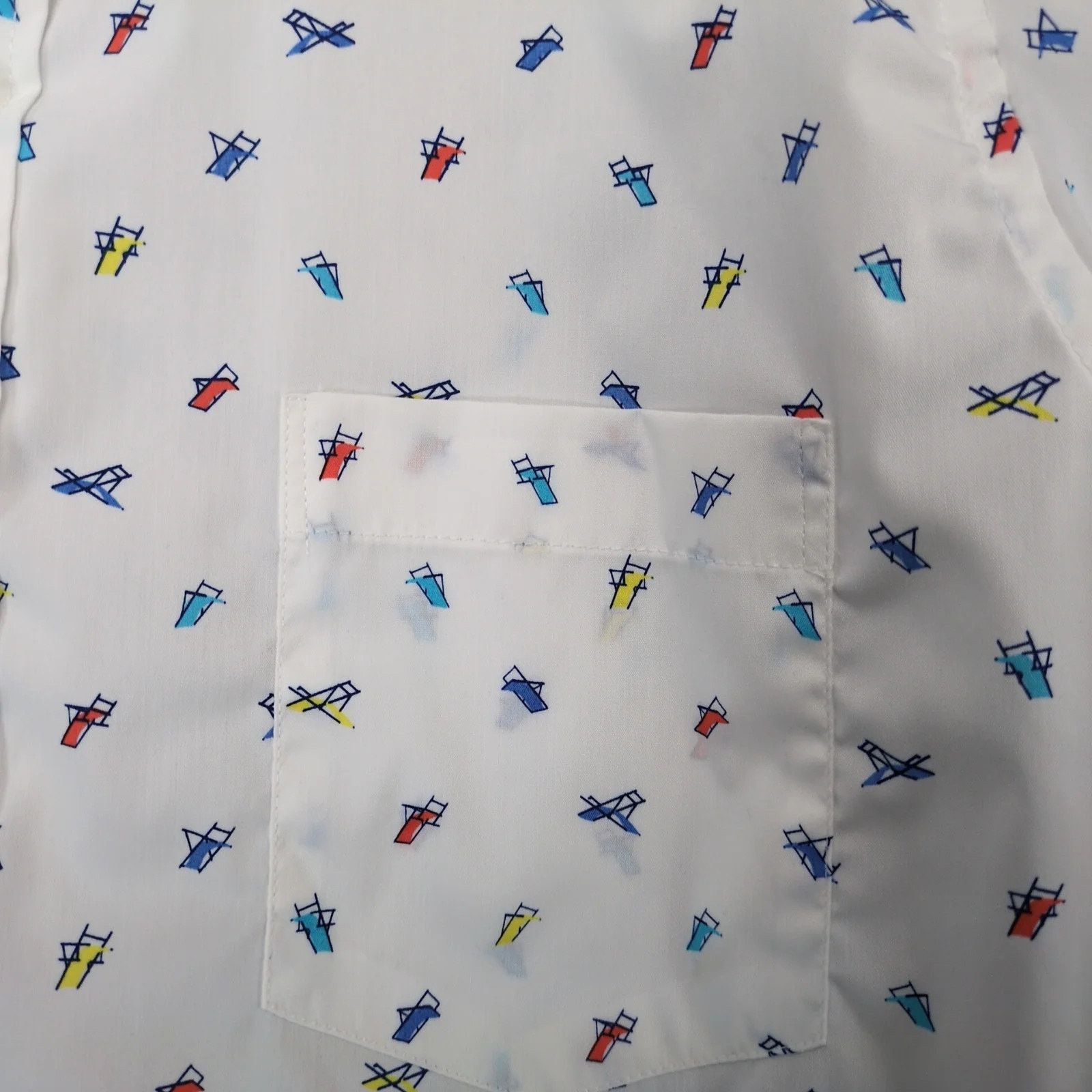 Izod Izod Retro Beach Chair Print Button Down Shirt Men's L Size US L / EU 52-54 / 3 - 9 Thumbnail